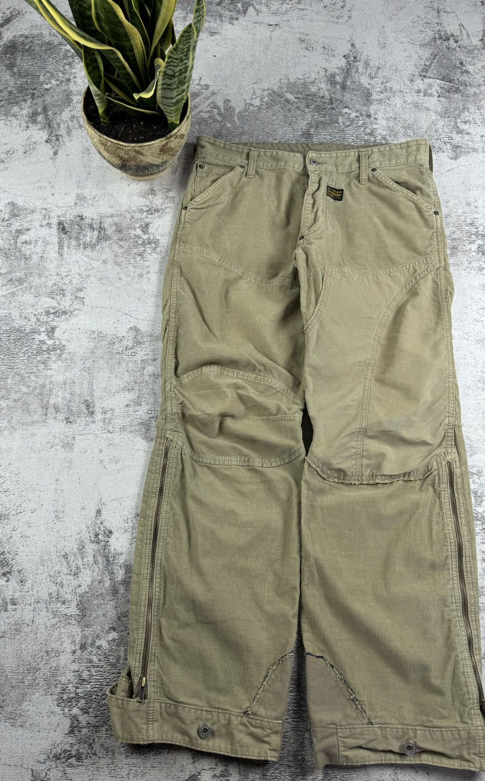 G-Star G-Star Denim Concept Elwood Velvet Y2K Pants Trousers Jeans Size US 33 - 3 Thumbnail