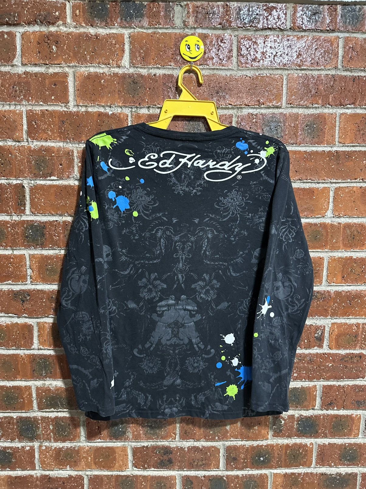 Ed Hardy Vintage Ed Hardy Full Print Long Sleeve Tee Size US L / EU 52-54 / 3 - 7 Thumbnail