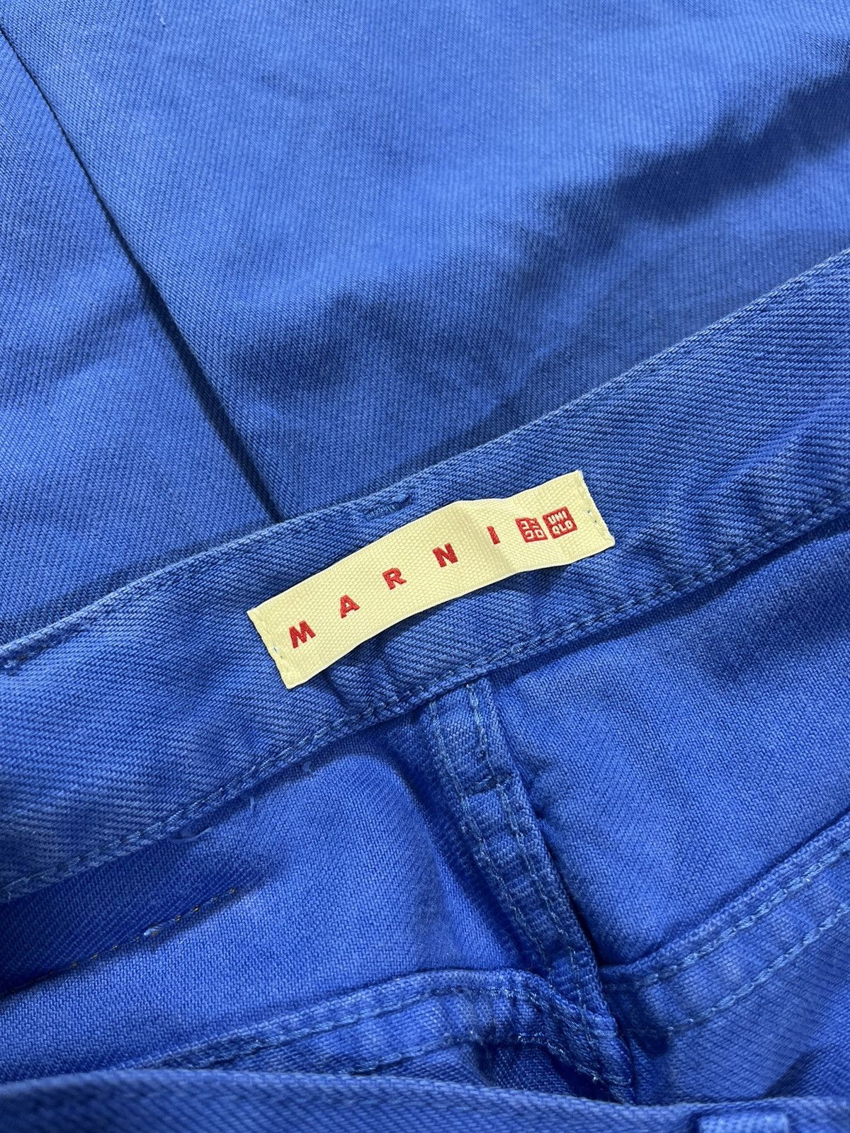 Marni × Uniqlo Uniqlo x Marni Highwaist Electric Blue Baggy Jeans Size US 29 - 19 Thumbnail