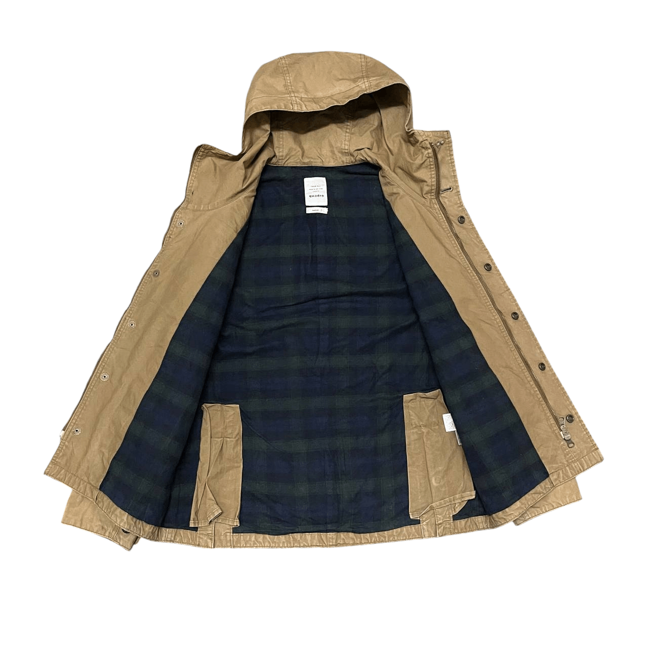 Japanese Brand Vintage Quadro Hooded Jacket Size US M / EU 48-50 / 2 - 8 Thumbnail