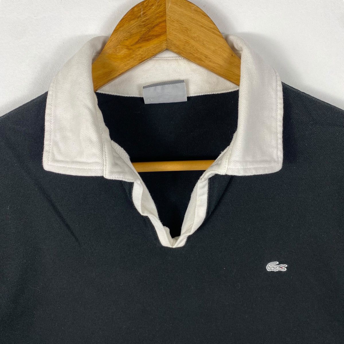 Lacoste Women LACOSTE Black Ss Polo Tee Shirt Size 4 Size M / US 6-8 / IT 42-44 - 2 Thumbnail