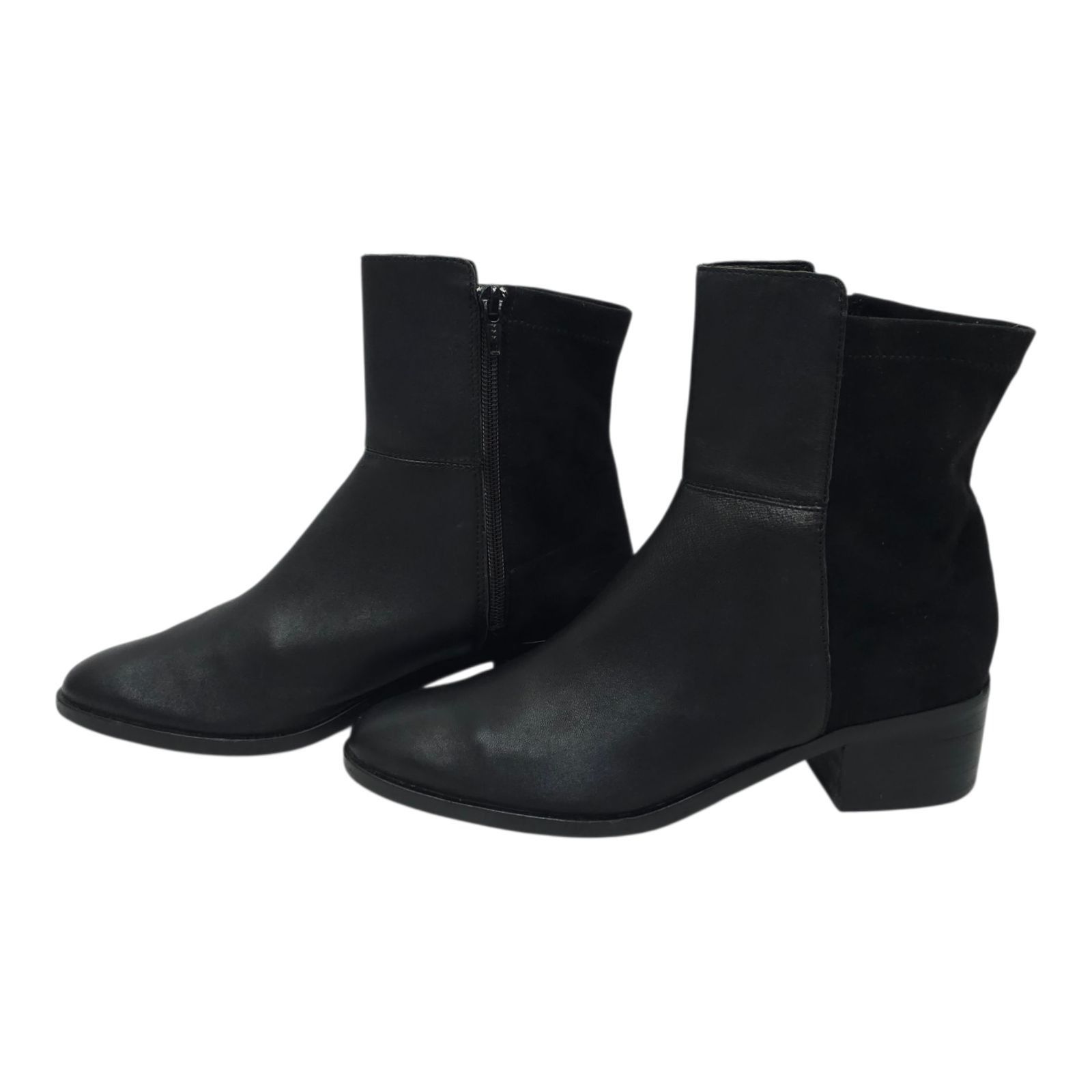 Anthropologie Anthropologie Side Zip Ankle Boots Womens 7.5 M Black Leathe Size US 7.5 / IT 37.5 - 15 Thumbnail