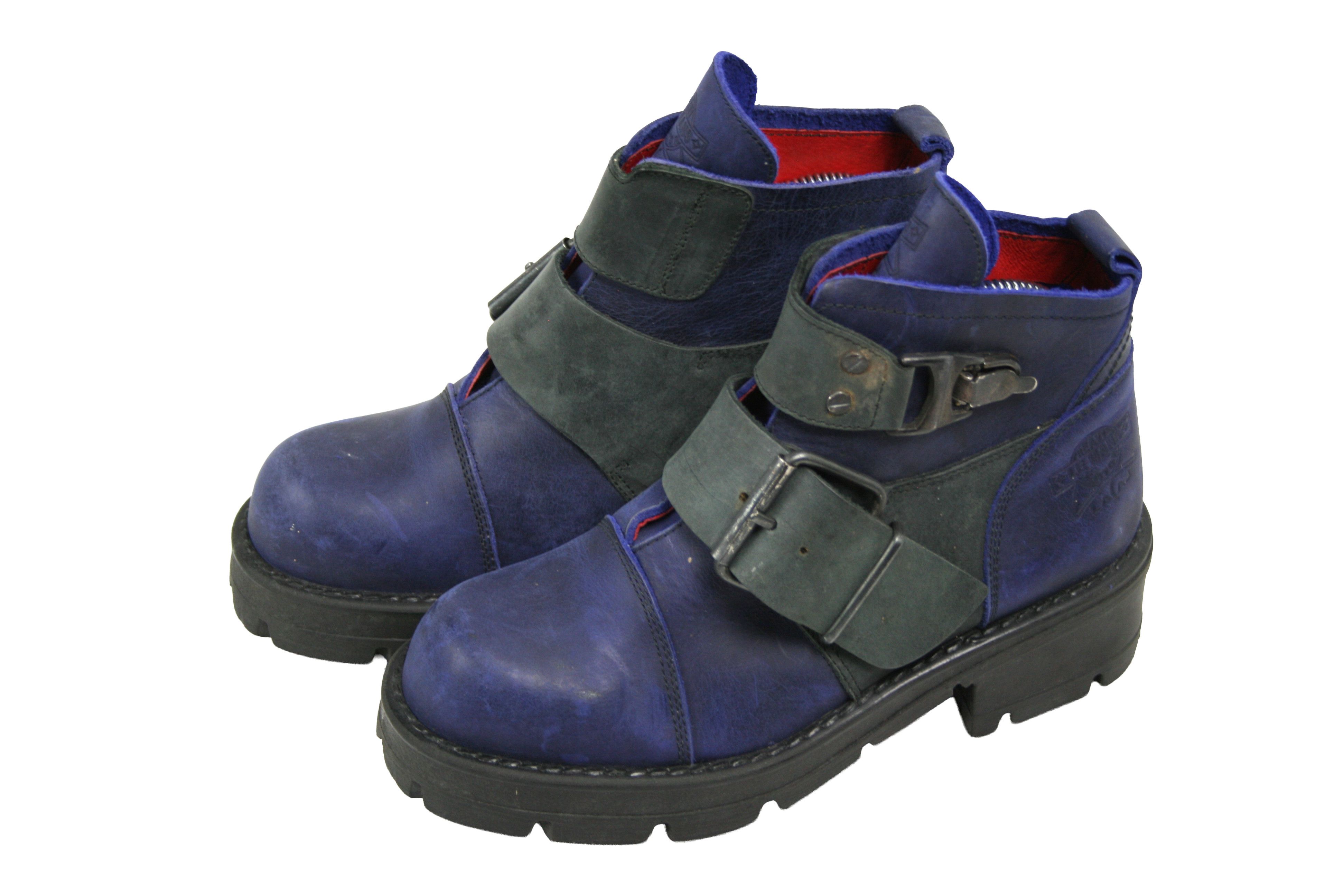 Japanese Brand 00S Lacal Le Mans Platform Biker Y2K Boots Vintage Size US 8 / IT 38 - 3 Thumbnail