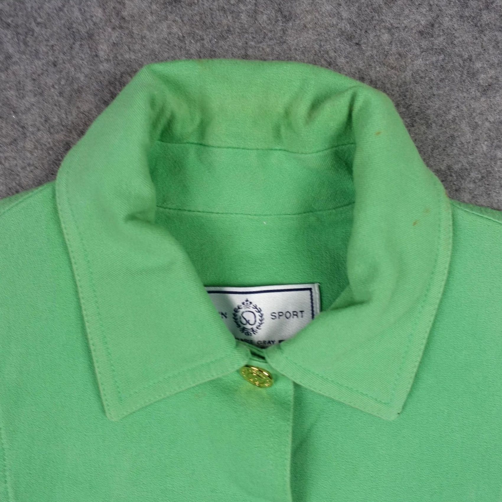 Vintage VINTAGE St John Sport Jacket Womens S Green Solid Button Collared Casual Regular Fall Spring Mens/Womens Size S / US 4 / IT 40 - 2 Thumbnail