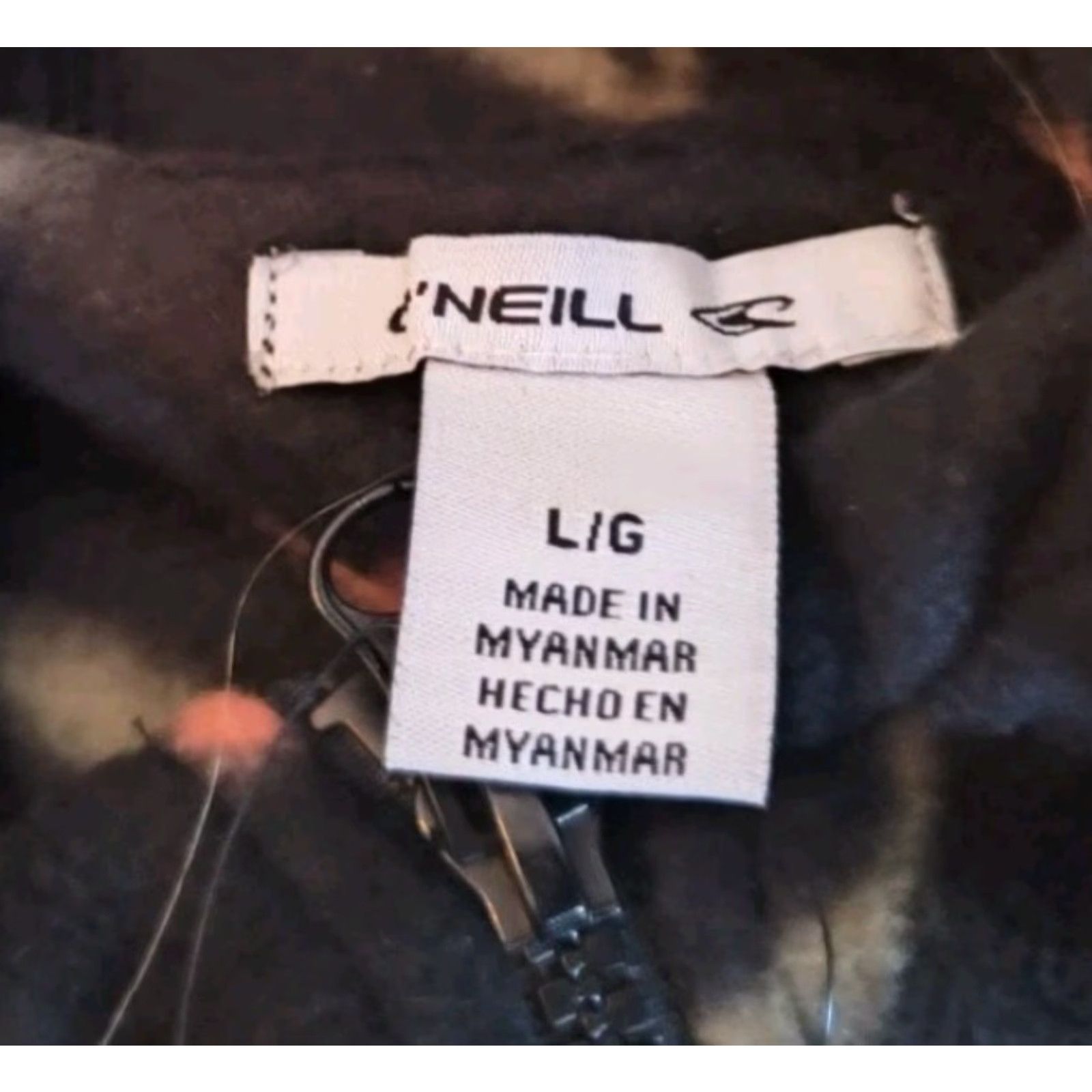 O'Neill O'Neill Women's Half Zip Polar Fleece Hoodie Black Floral Size L New NWT Size L / US 10 / IT 46 - 4 Thumbnail