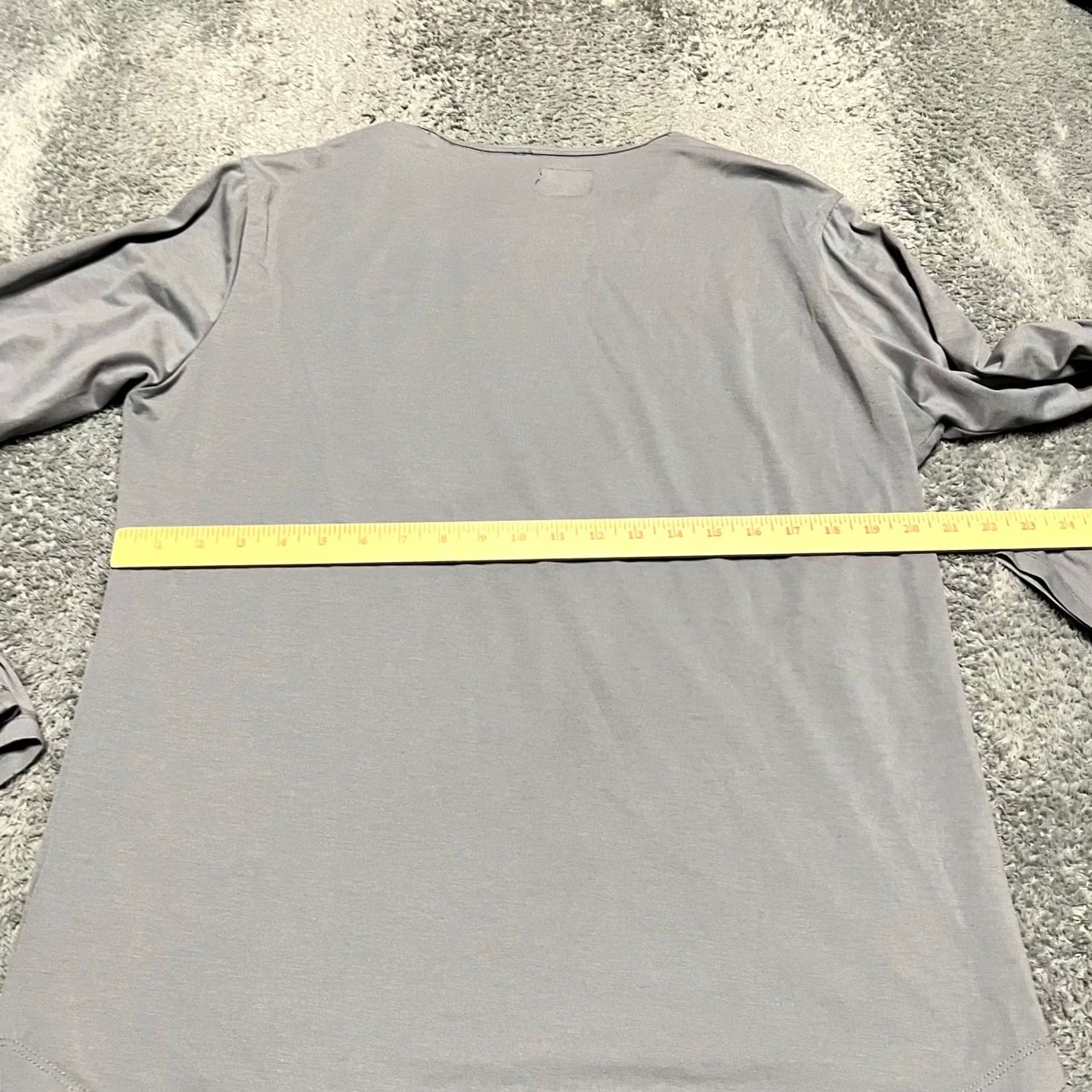 Cuts Cuts Shirt Mens XL Gray Curve Hem Crew Performance Long Sleeve Size US XL / EU 56 / 4 - 5 Thumbnail