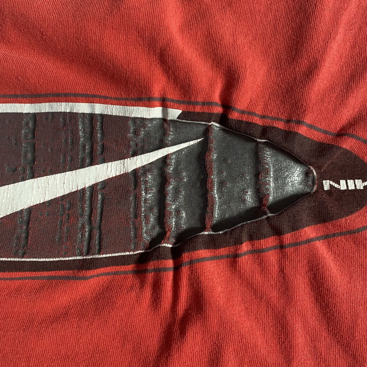 Nike × Vintage Vintage Nike T Shirt Red Size US XL / EU 56 / 4 - 5 Thumbnail