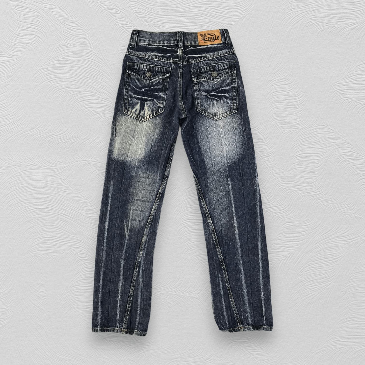 Vintage Euro Eagle Co Jeans Faded Blue Denim KJ1655 Size US 28 / EU 44 - 2 Thumbnail