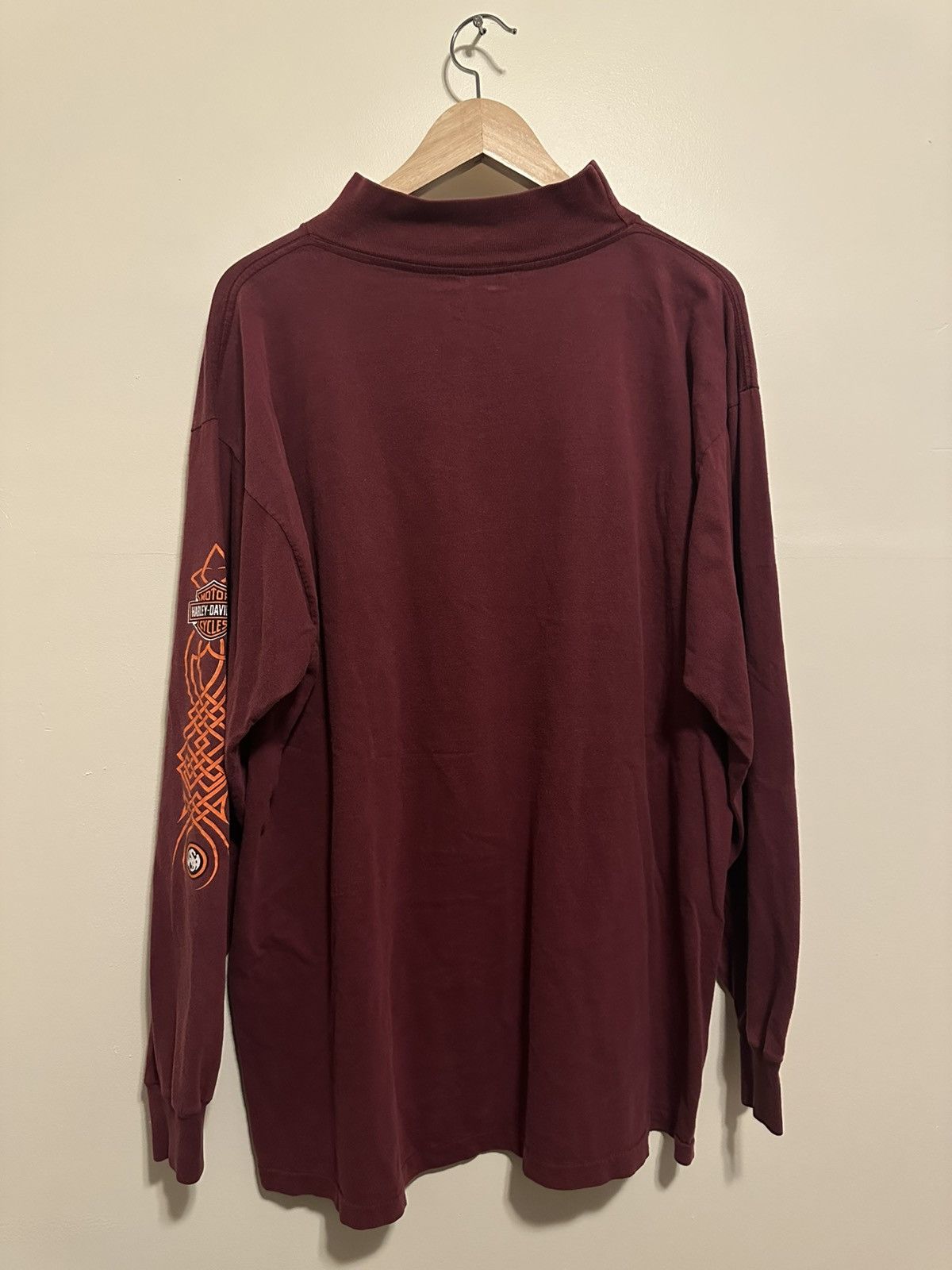 Harley Davidson Y2K Vintage Harley Davidson Mockneck Shirt Size US XL / EU 56 / 4 - 4 Thumbnail