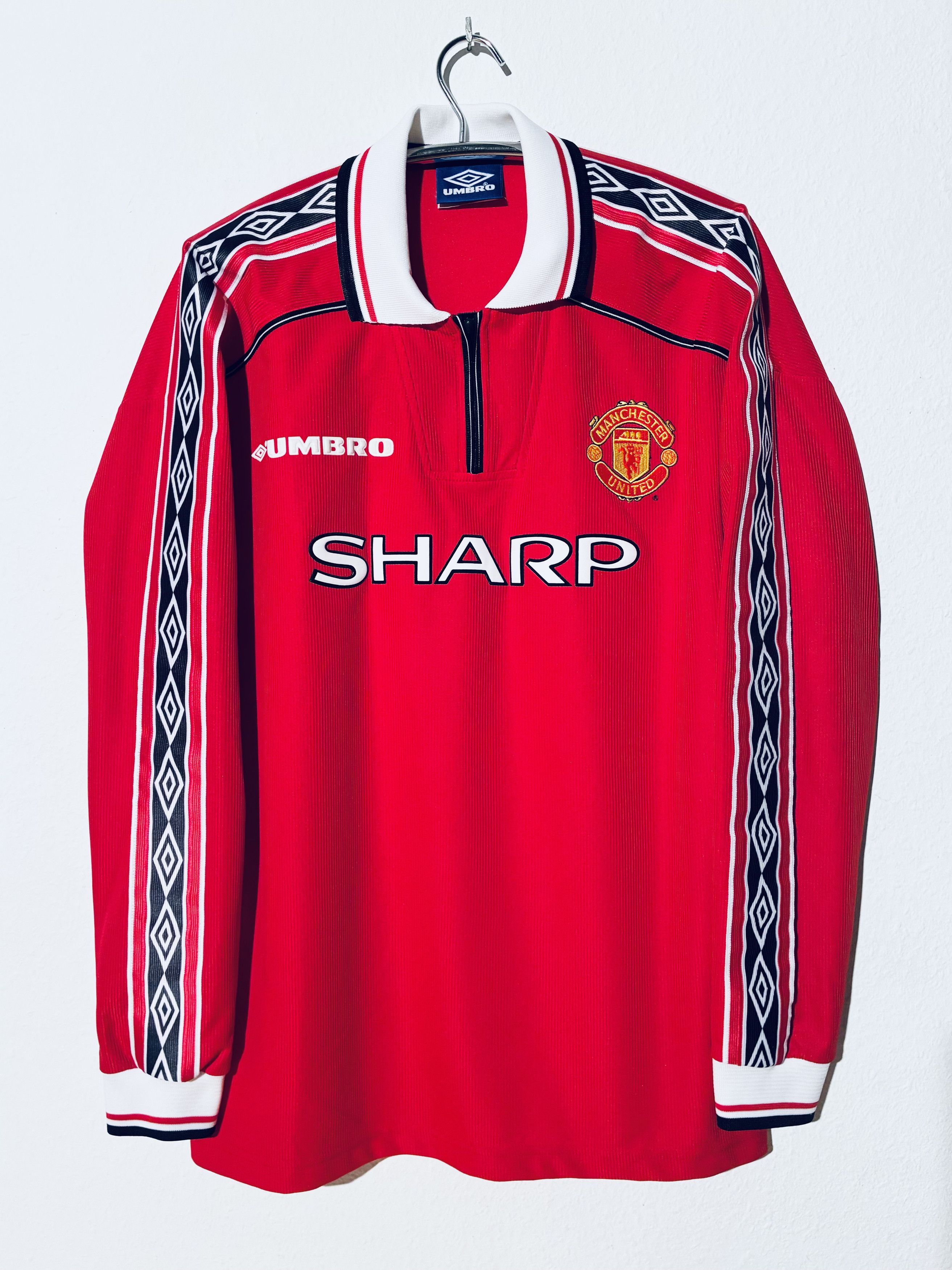 Umbro Manchester United *Cole* Home Jersey 1998 - 2000 Size US XL / EU 56 / 4 - 2 Thumbnail