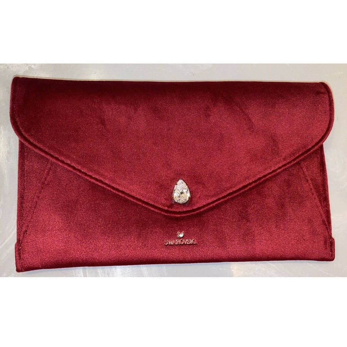 Swarovski Swarovski Sparkling Holiday Clutch Bag Burgundy. Clutch Bag Size ONE SIZE - 3 Thumbnail