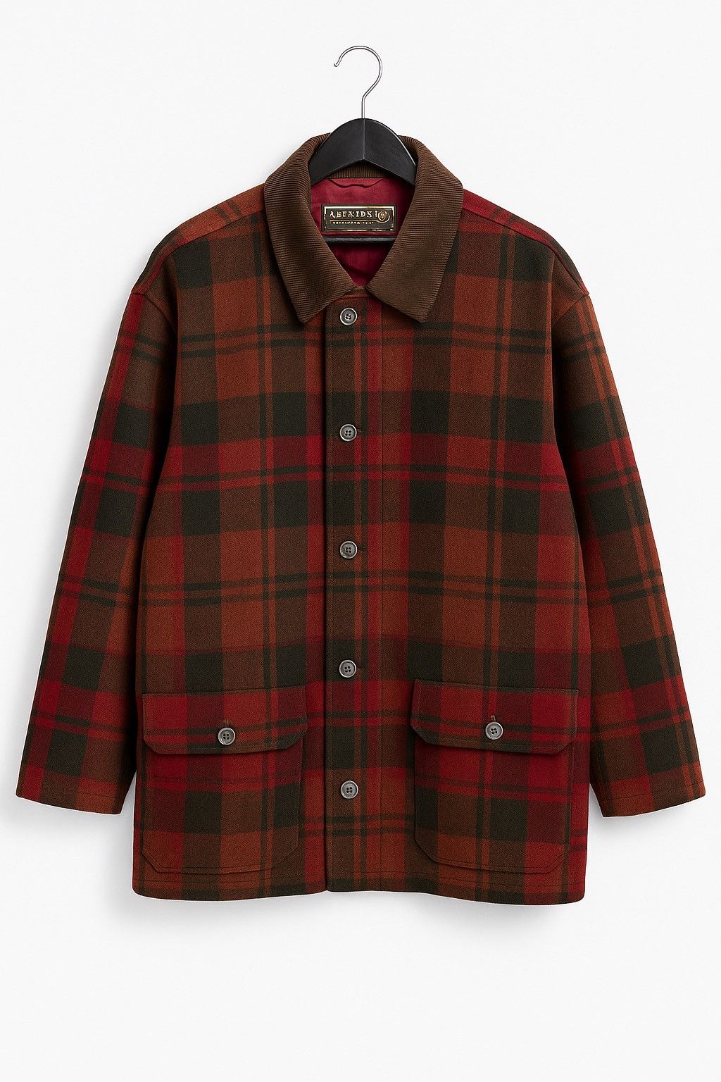 Aburaysia Vintage Checked Wool Hunting Jacket –Men’s Plaid