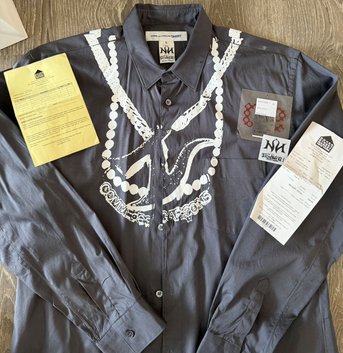 Comme des Garcons CDG x ASAP Nast Button Down Shirt M | DSM | Hand Painted Size US M / EU 48-50 / 2 - 1 Thumbnail