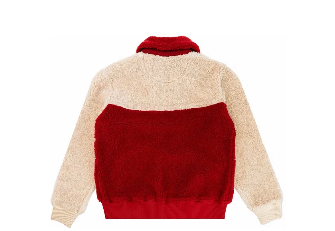 Eric Emanuel Eric Emanuel red & white high pile fleece jacket large Size US L / EU 52-54 / 3 - 2 Thumbnail