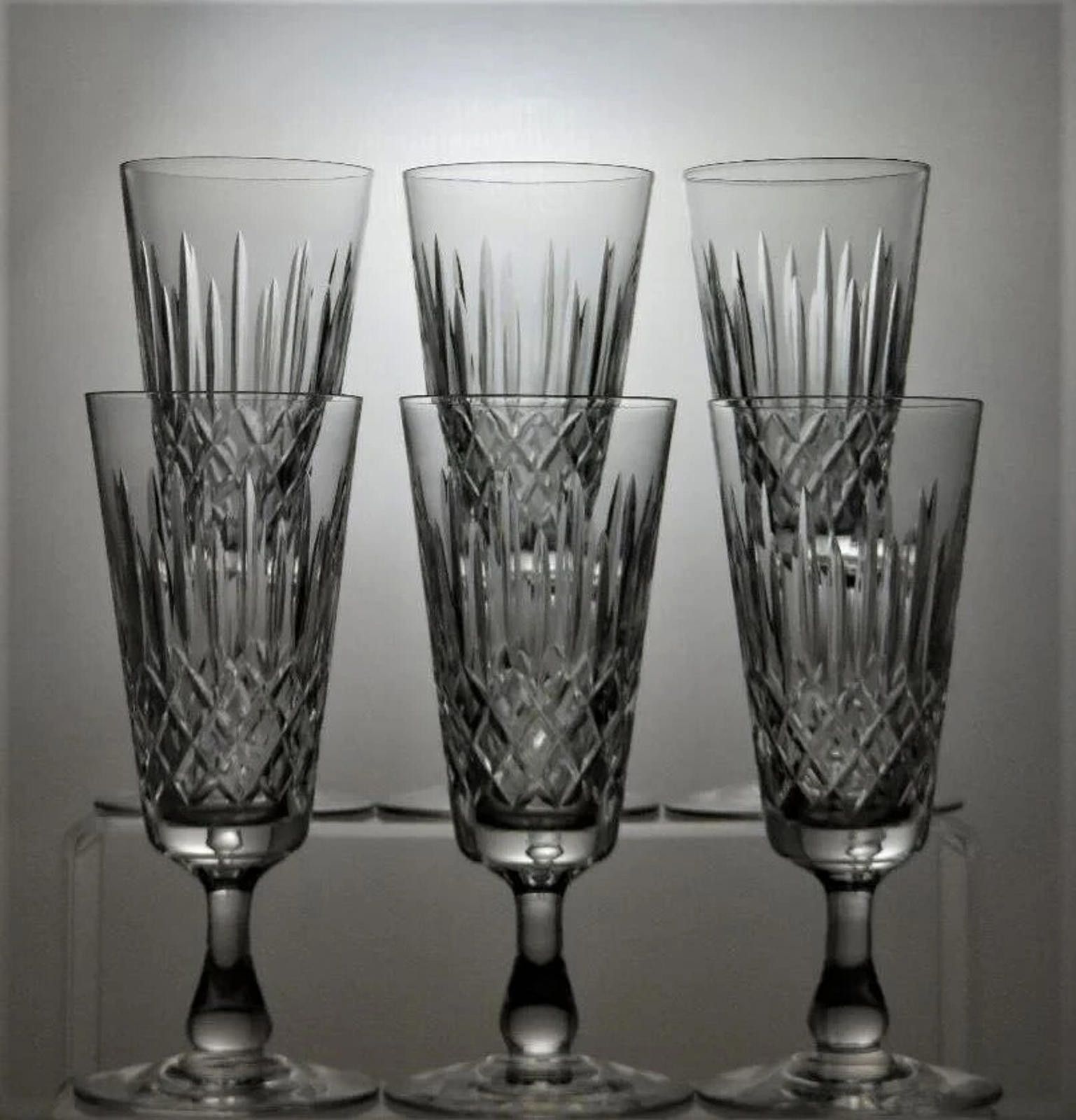 Other Edinburgh Crystal Appin Cut Set of 6 Champagne Flutes 6 1/4" Size ONE SIZE - 1 Thumbnail