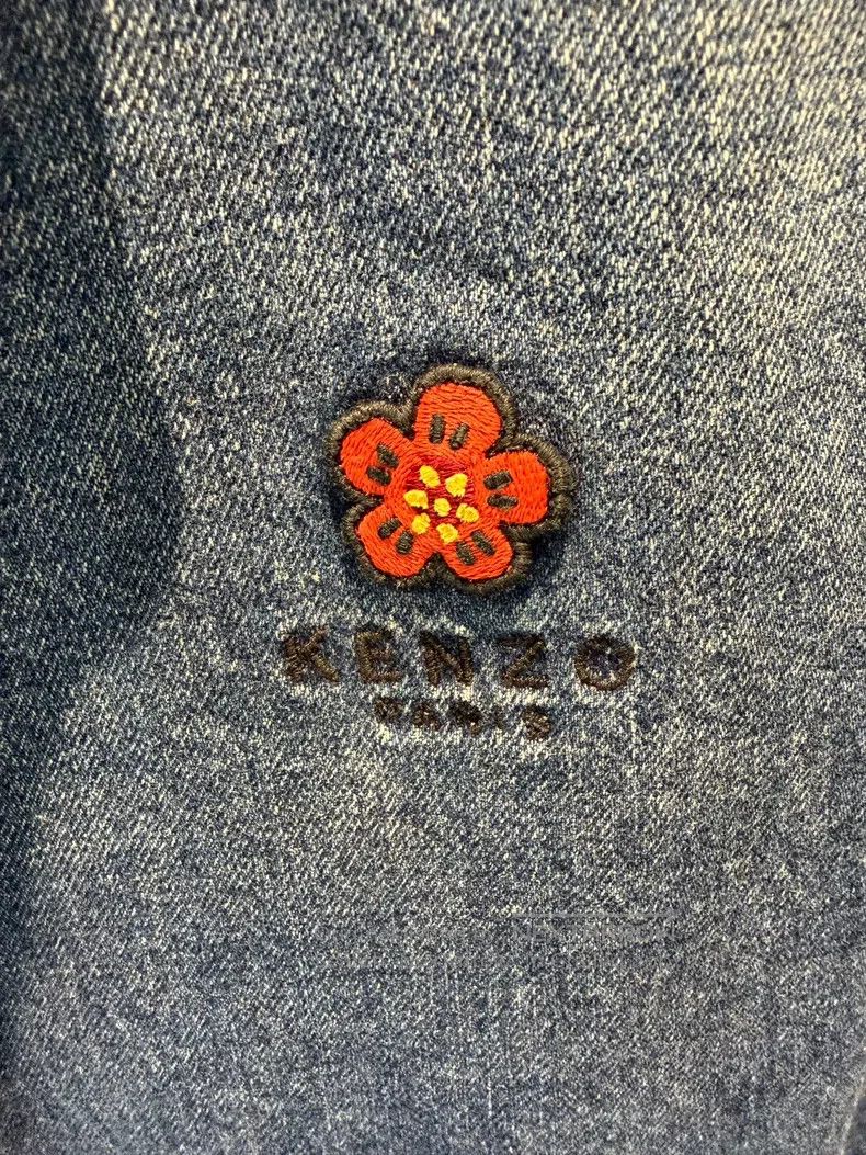 Kenzo Kenzo Begonia Flower Denim Jacket Size US M / EU 48-50 / 2 - 4 Thumbnail