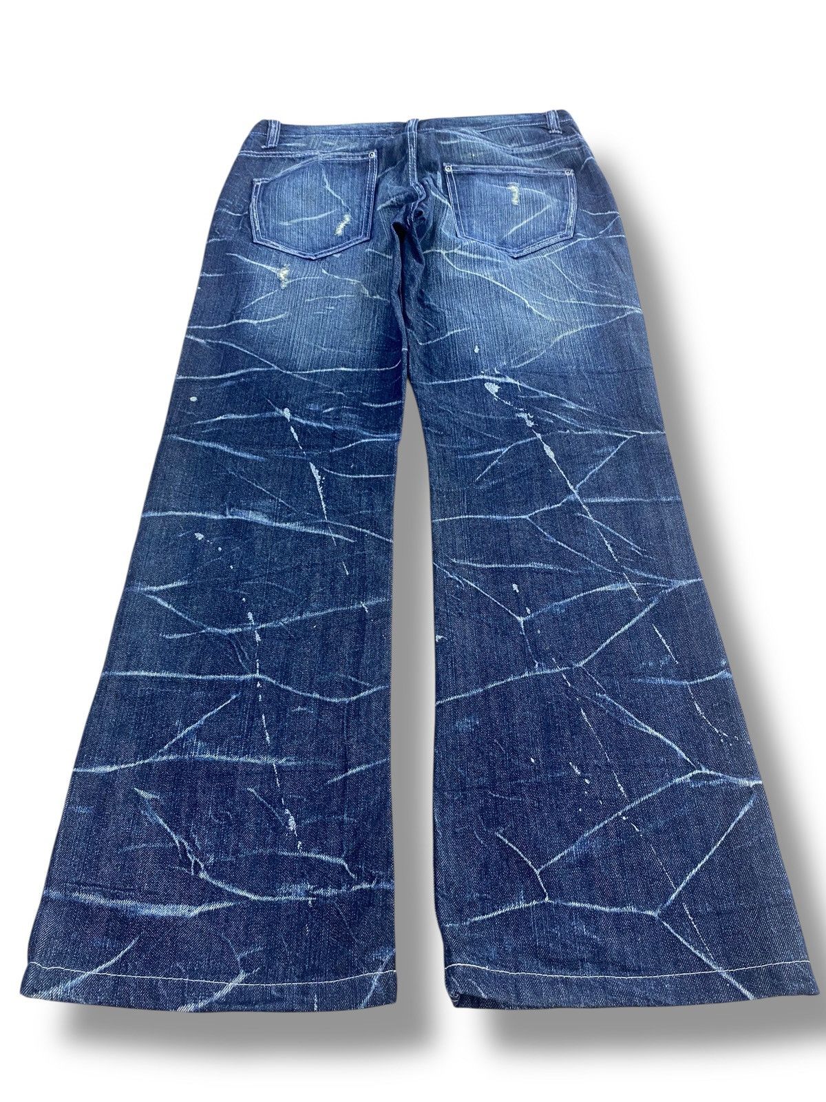 Other Nylaus Splatter Cracked Paint Style Ripped Jeans Size US 32 / EU 48 - 3 Thumbnail