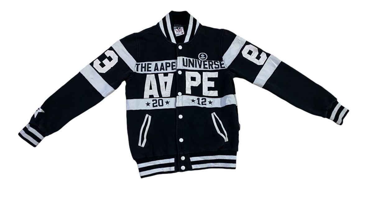 Aape × Bape Vintage AAPE By A Bathing Ape Varsity Jacket Size US M / EU 48-50 / 2 - 2 Thumbnail