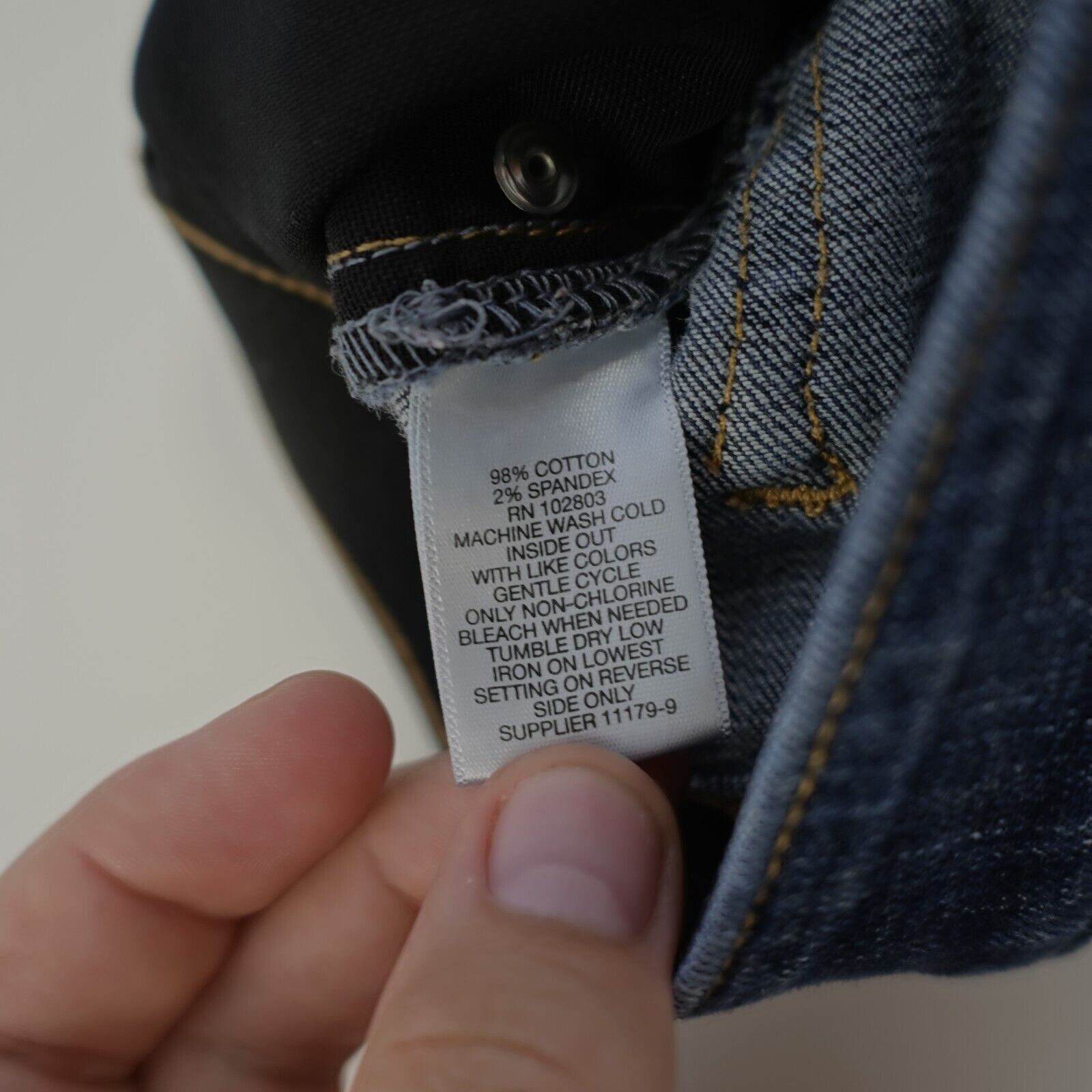 Liz Claiborne Liz Claiborne Classic Skinny Elastic Skinny Denim Blue Jeans Size 34" / US 12 / IT 48 - 10 Thumbnail