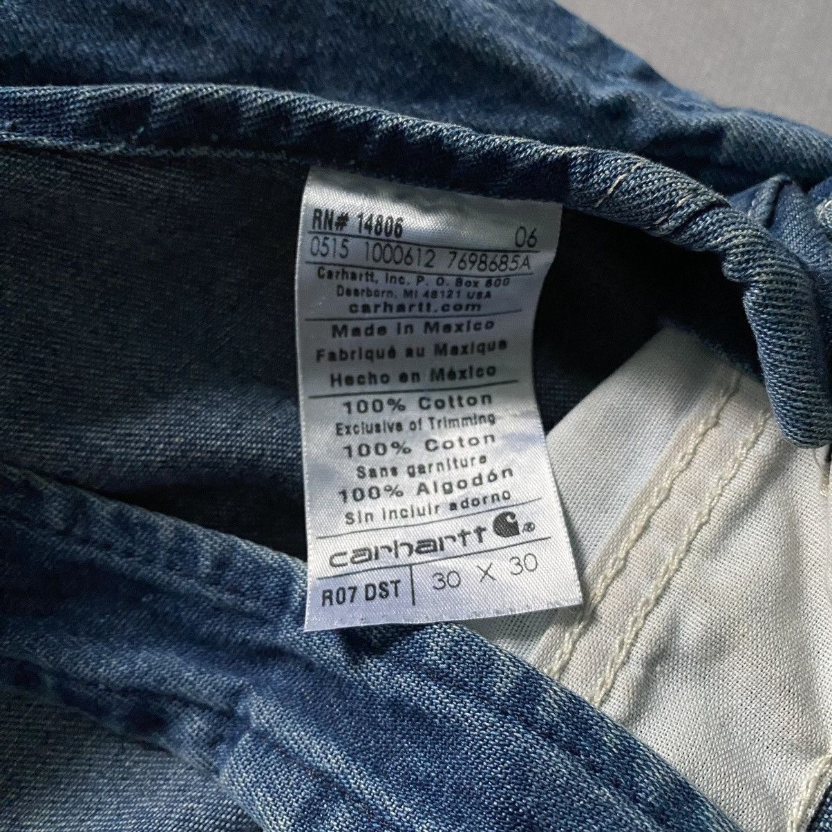 Carhartt × Vintage Grail Vintage Carhartt Faded Painted Overall Y2K Size US 30 / EU 46 - 12 Thumbnail