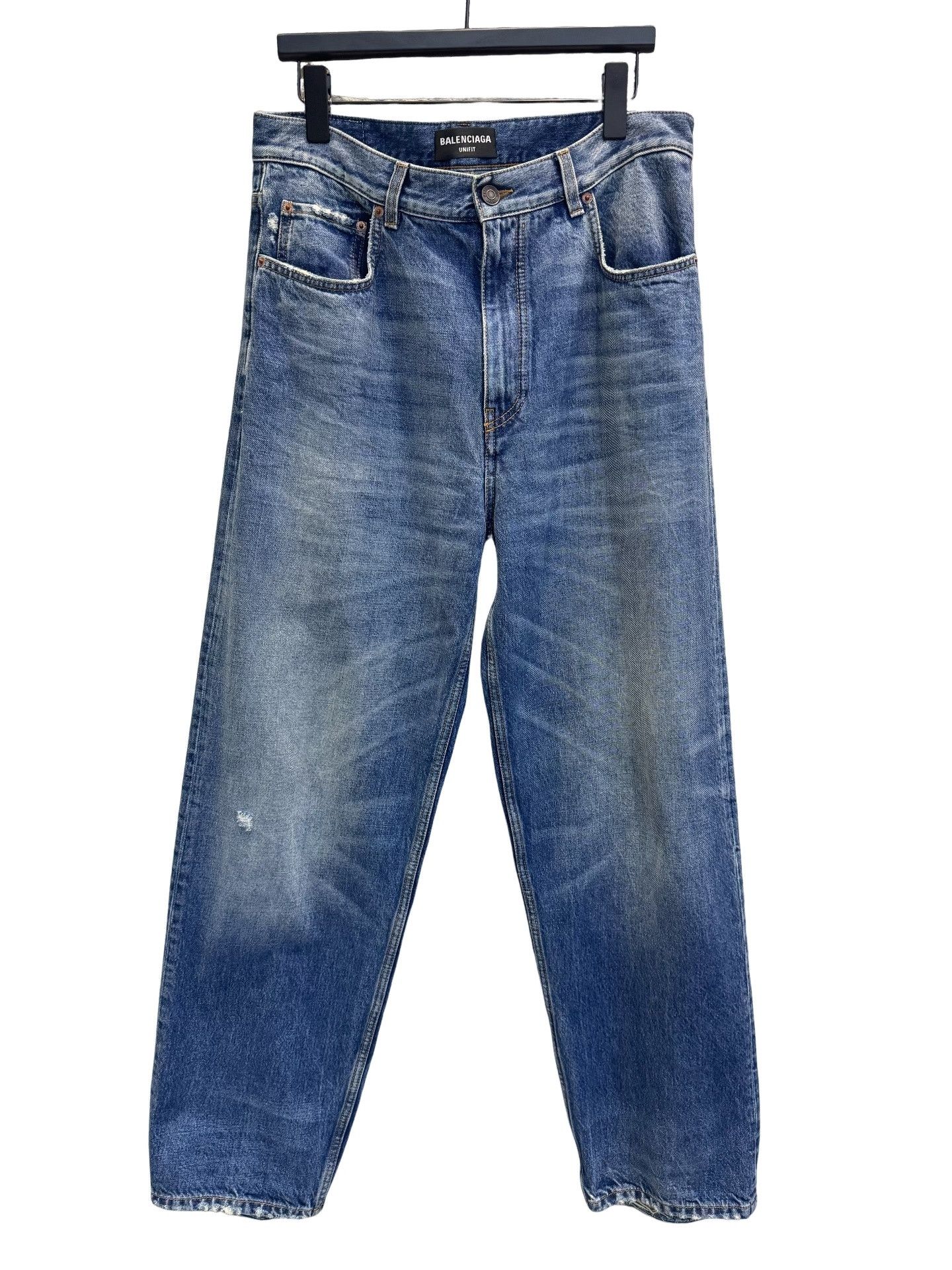 Balenciaga Balenciaga Unifit Distressed Denim Jeans Size S Size US 30 / EU 46 - 1 Thumbnail