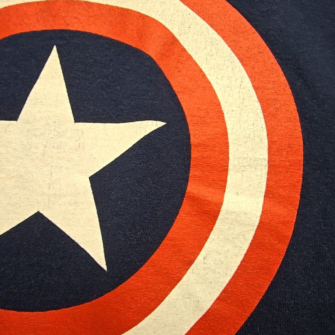 Marvel Comics Marvel Captain America Shield Navy Blue M Mad Engine Tee Size US M / EU 48-50 / 2 - 4 Thumbnail