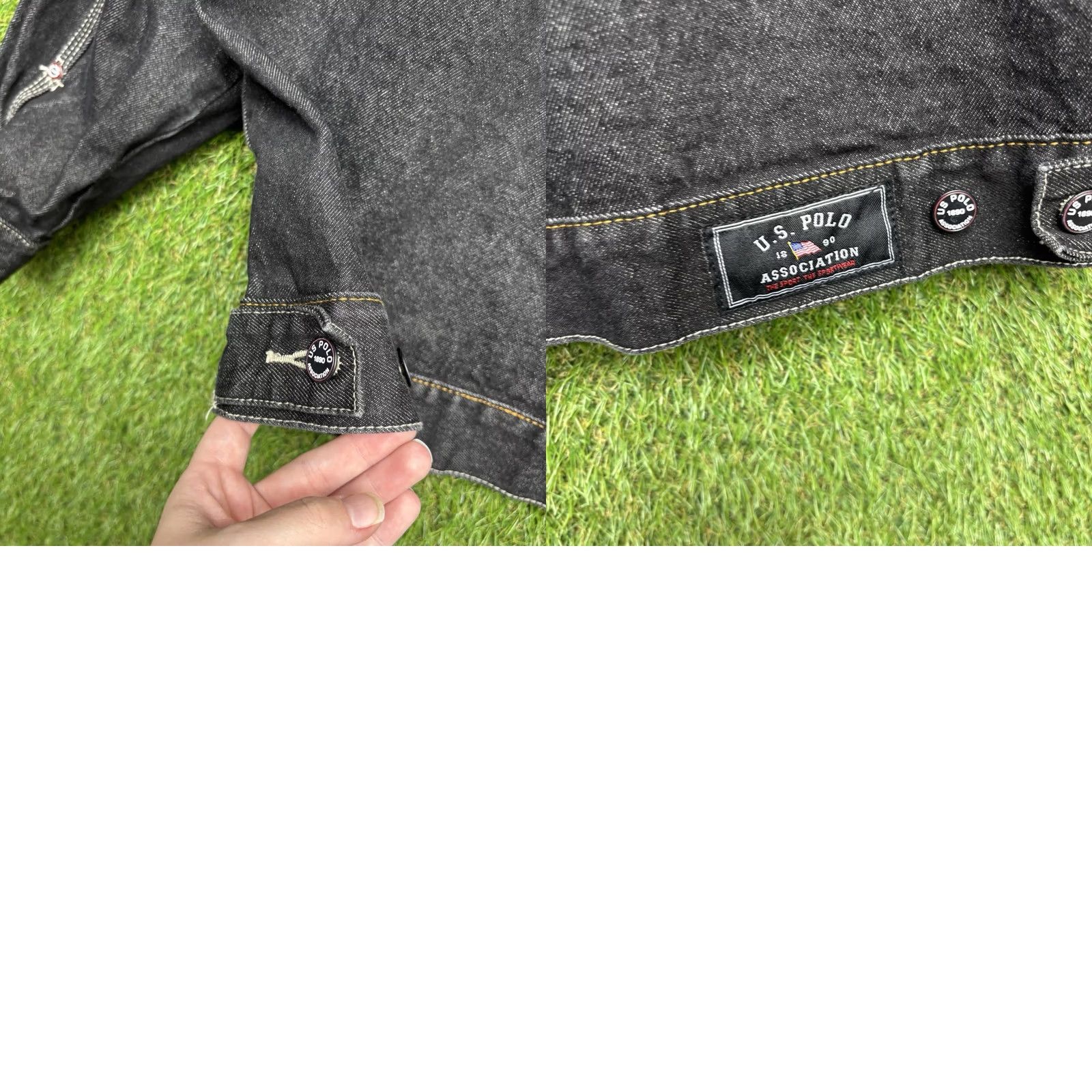 Vintage US Polo Assn. Jean Jacket Mens L Denim 90s Hip Hop Vintage Jacket Size US L / EU 52-54 / 3 - 9 Thumbnail