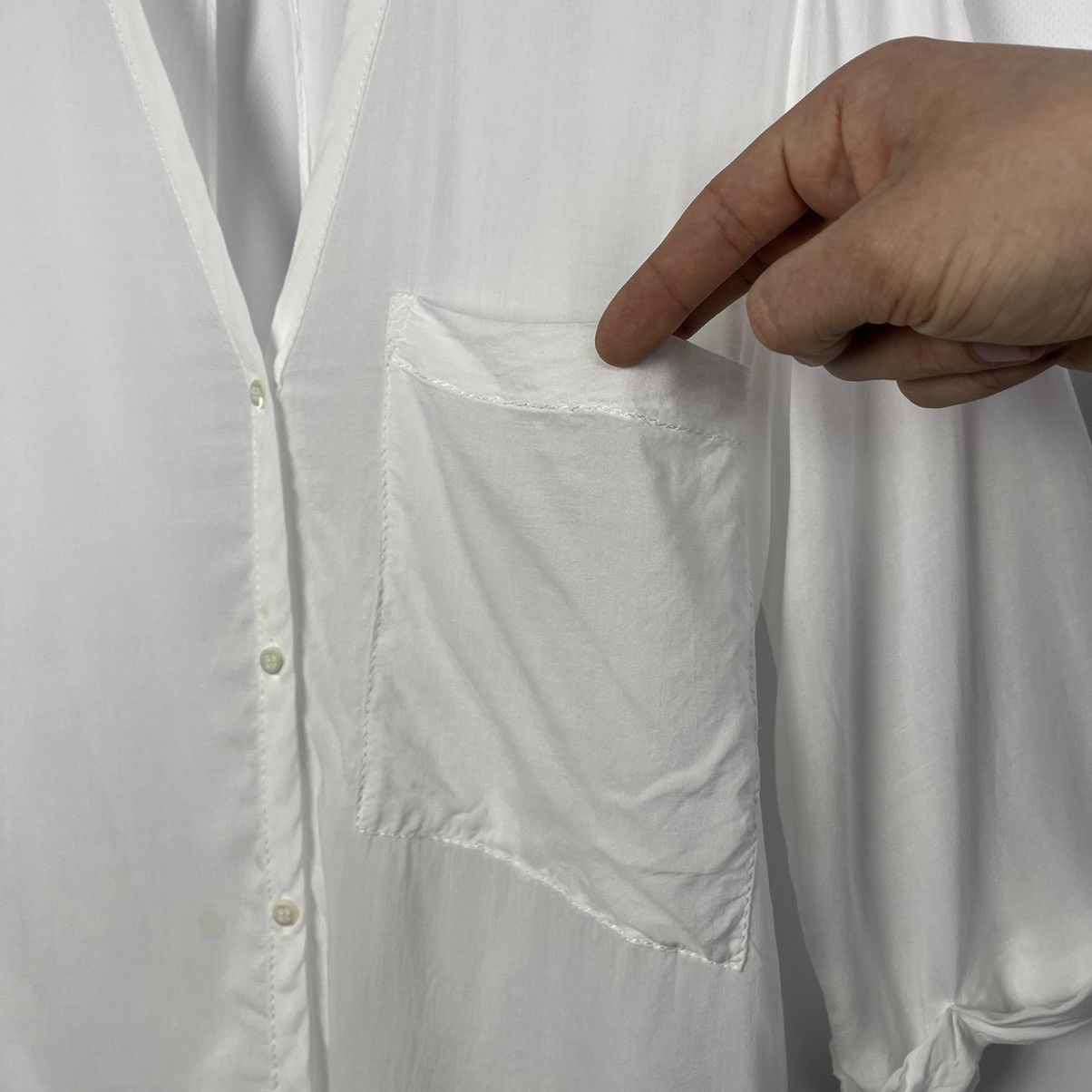 Helmut Lang Ladies Helmut Lang Keyhole Twist archive blouse shirt Size M / US 6-8 / IT 42-44 - 3 Thumbnail