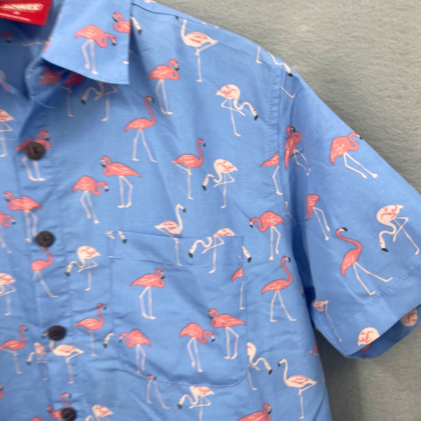 Vintage Lowes Hawaiian Camp Shirt Men S Button Down Flamingo Aop Preppy Vacation Dad Size US S / EU 44-46 / 1 - 3 Thumbnail