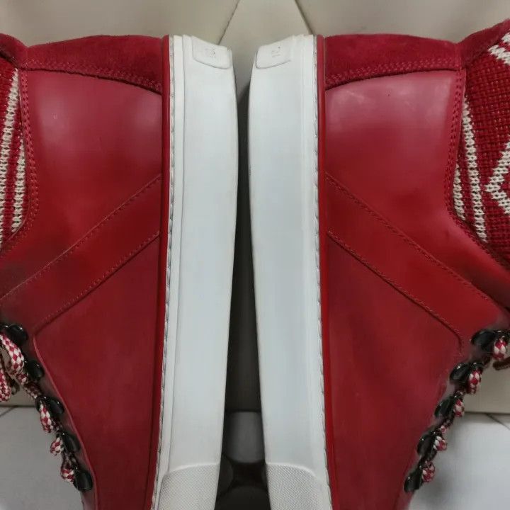 Louis Vuitton Louis Vuitton Red High-Top Sneakers -2508 Size US 9 / EU 42 - 5 Thumbnail