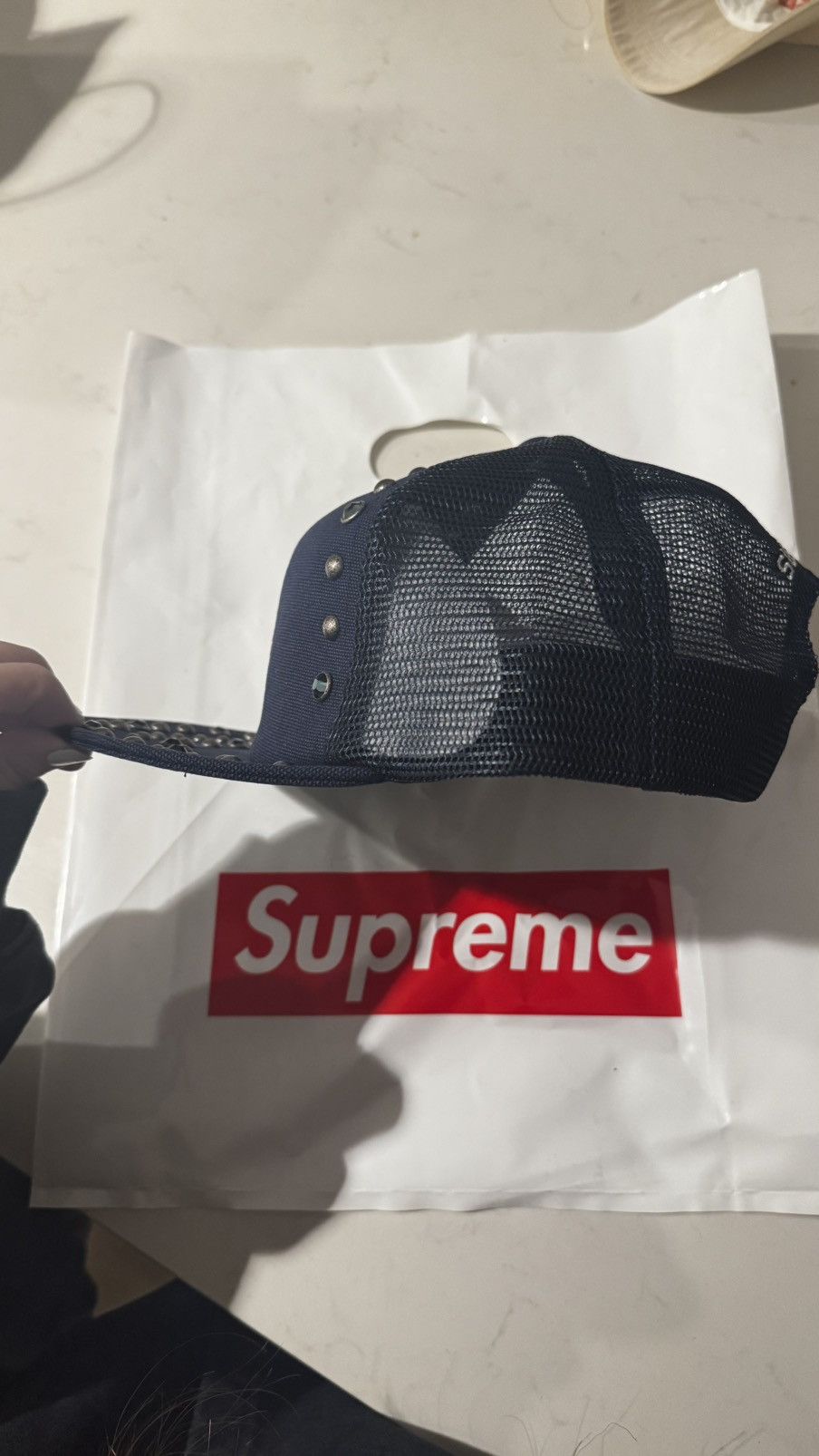Supreme Supreme b.b. Simon Studded Mesh Back 5-Panel Size ONE SIZE - 3 Thumbnail