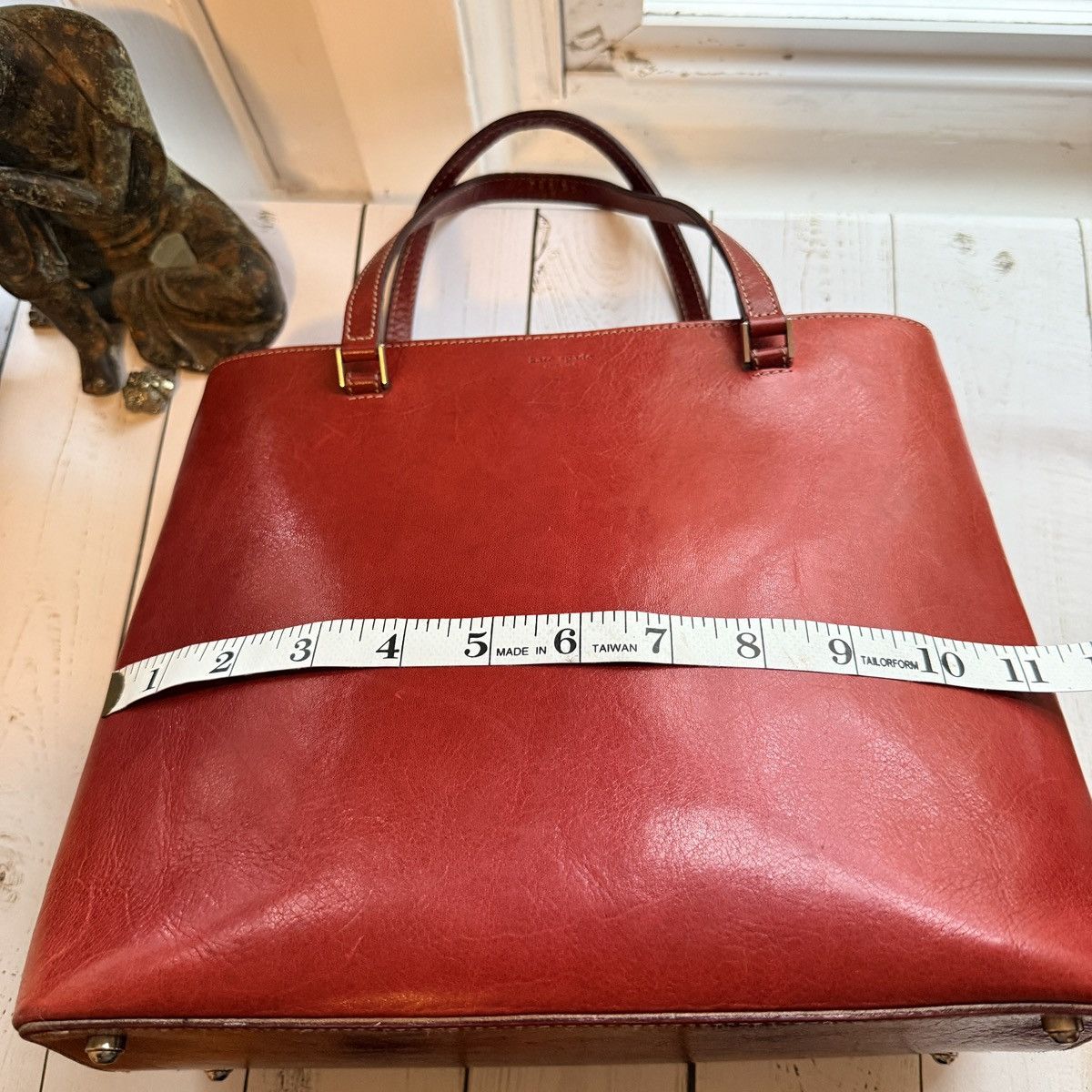 Kate Spade Vintage Red All Leather Tote, Made in Itay Size ONE SIZE - 11 Thumbnail