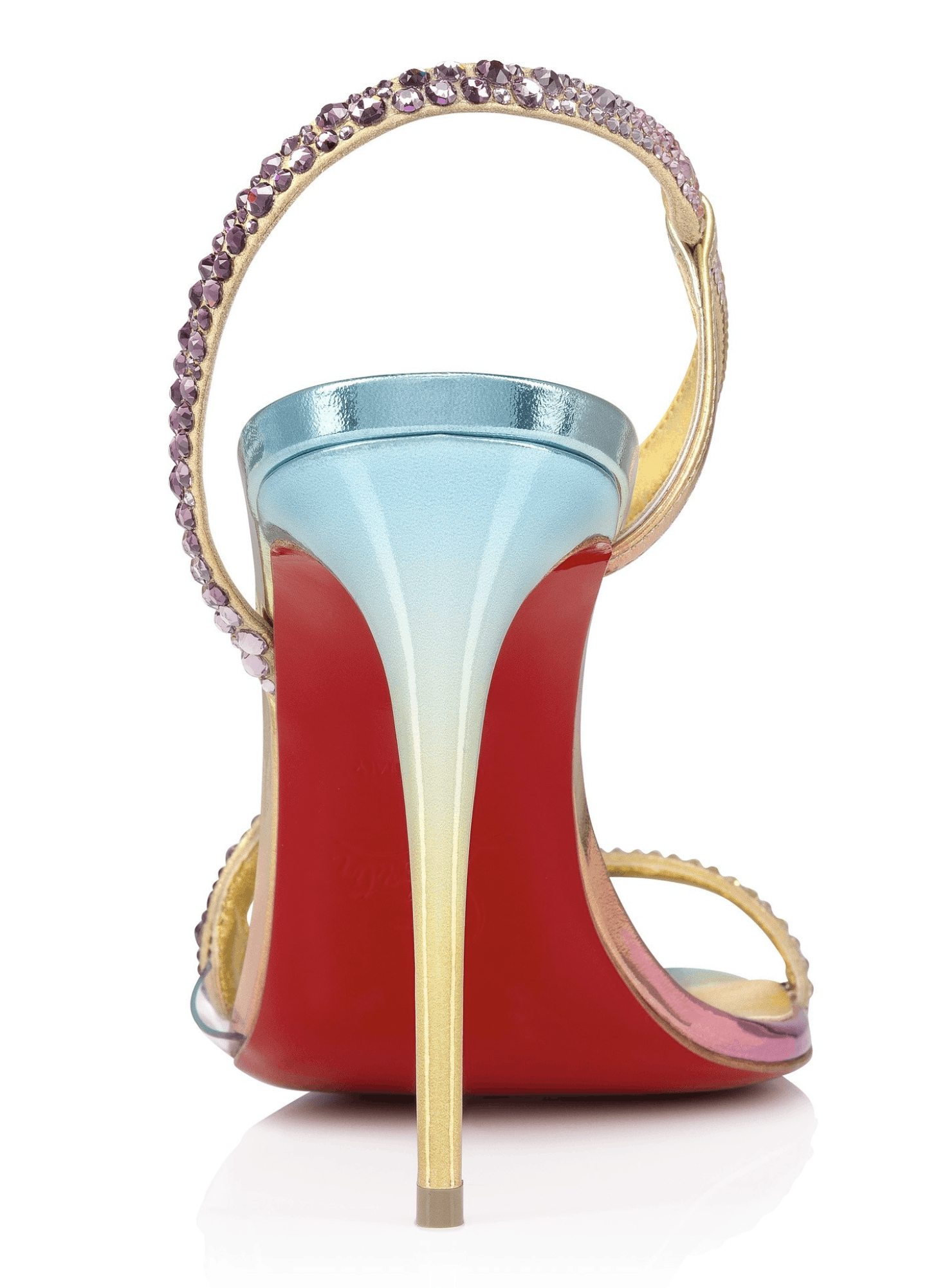 Christian Louboutin Rosalie Strass Boreal 100 Ankle Strap Sandal Heel Pump 40 Size US 10 / IT 40 - 16 Thumbnail