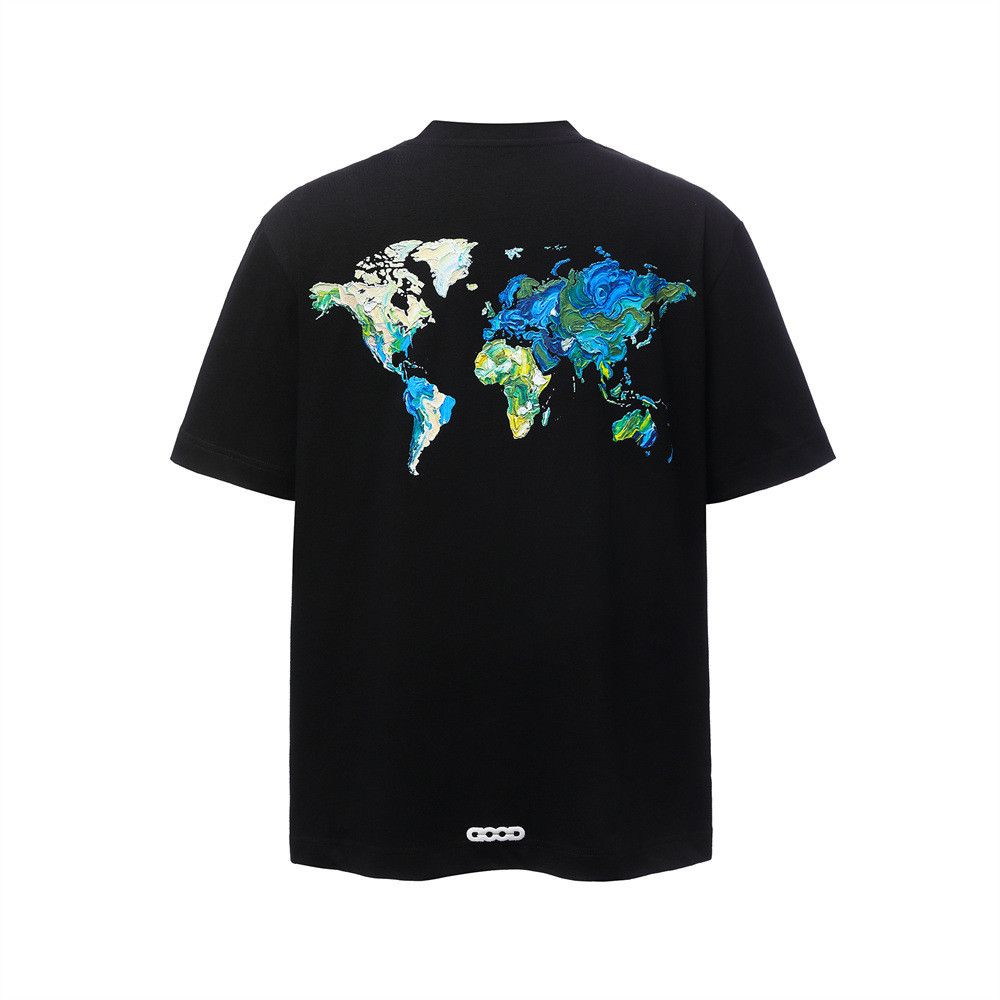 Japanese Brand Men's Street Pure Cotton T-Shirt with Letter Graffiti Print Size US M / EU 48-50 / 2 - 1 Thumbnail