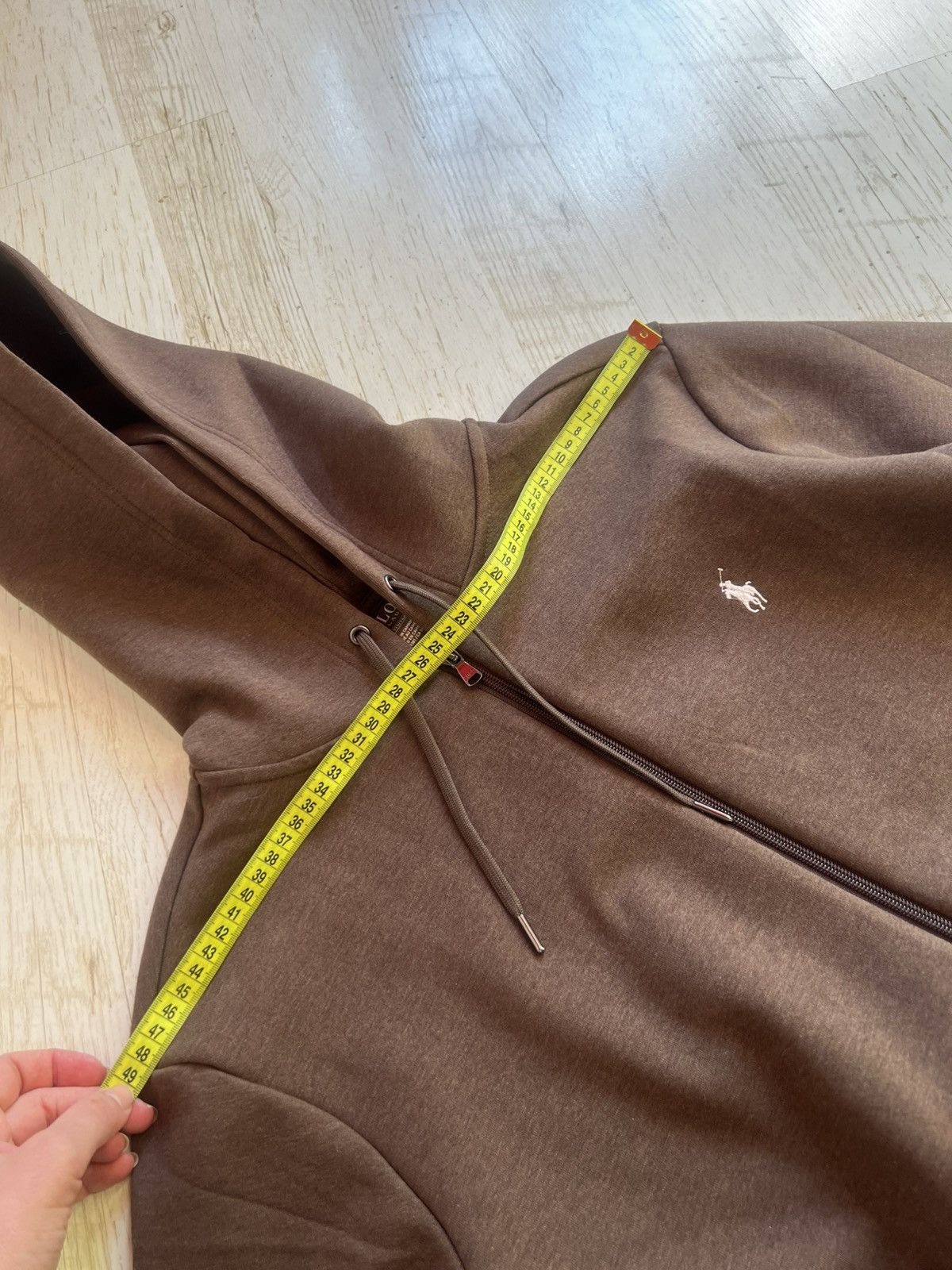Polo Ralph Lauren Polo Ralph Lauren Brown Zip Hoodie Sweatshirt Size M Size US M / EU 48-50 / 2 - 14 Thumbnail