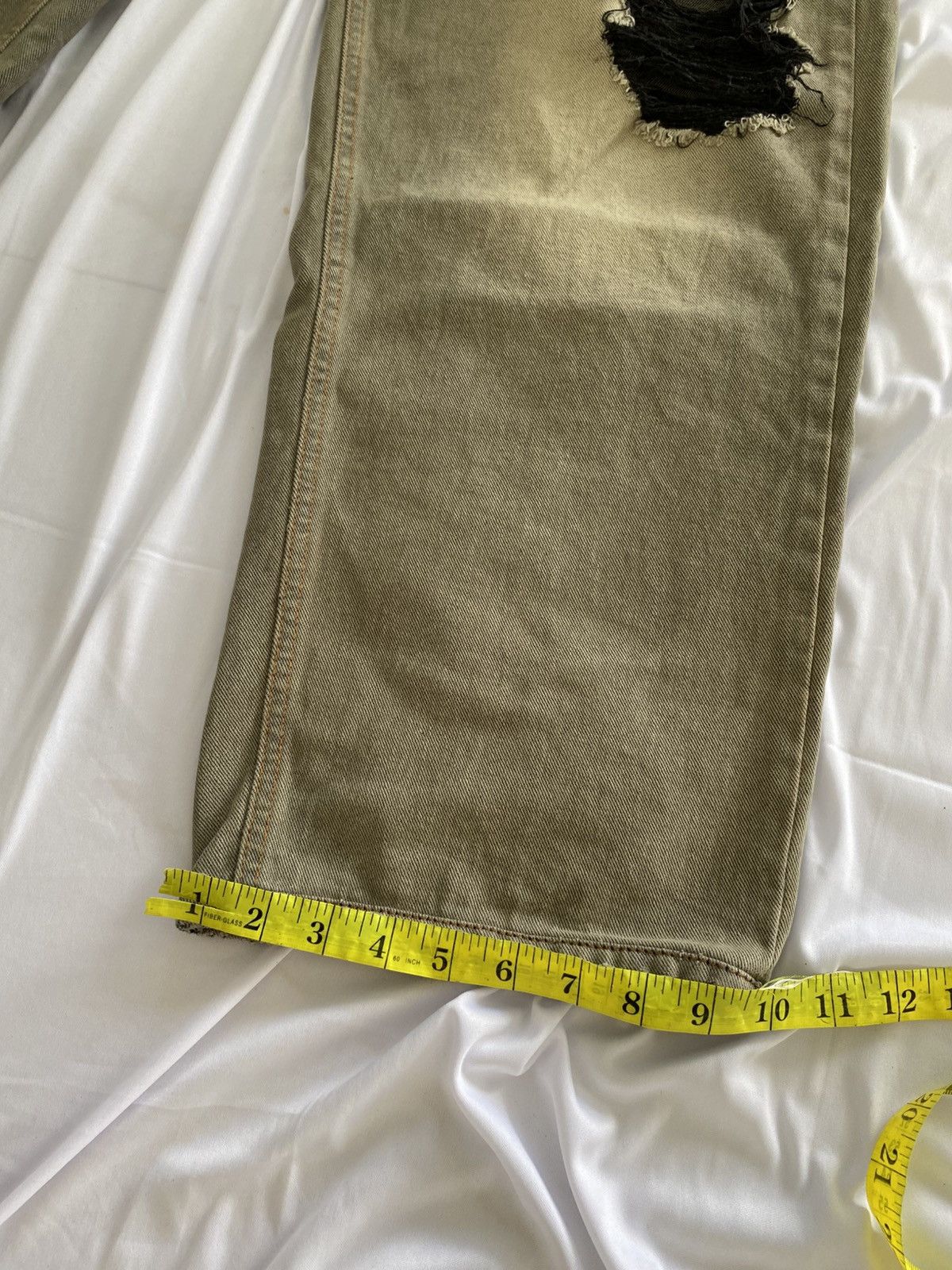Designer × Jean baggy distressed jeans develop balenciaga style Size US 30 / EU 46 - 15 Thumbnail