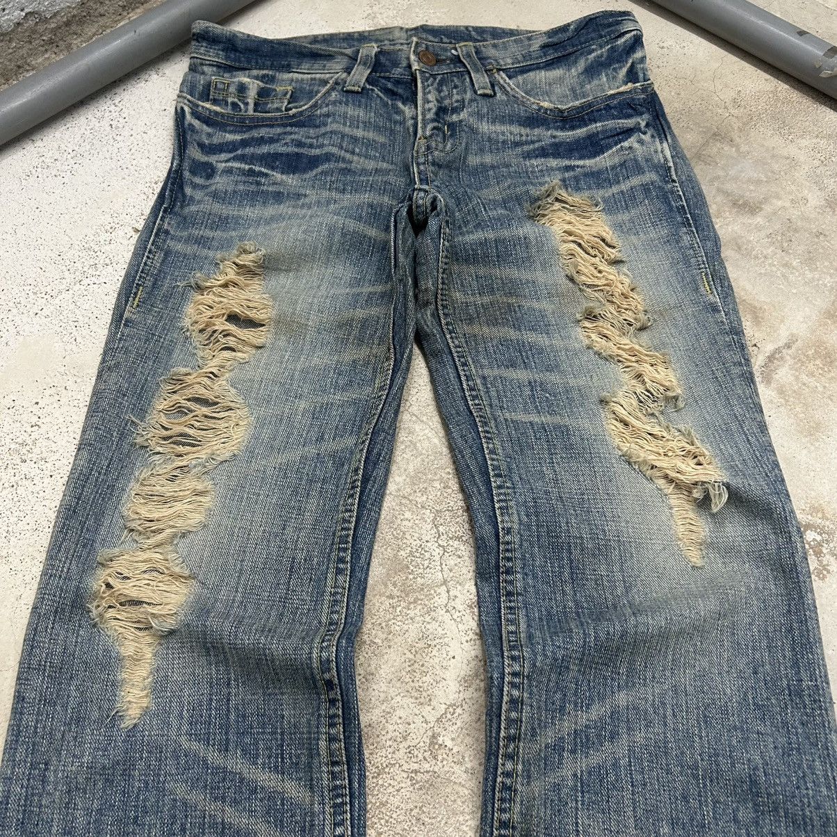 Hysteric Glamour Japanese brand Flared Distressed Jeans Size US 30 / EU 46 - 3 Thumbnail