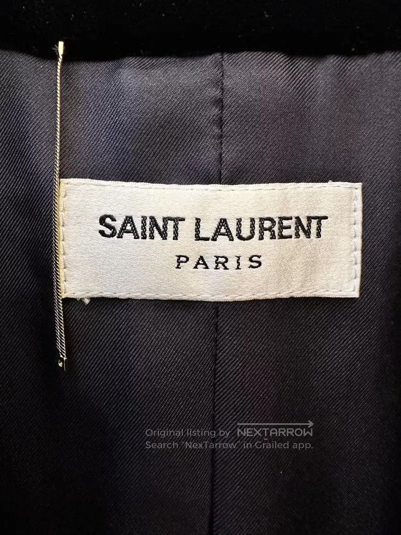 Saint Laurent Paris Saint Laurent Paris Black Single-breasted Velvet Jacket Size S / US 4 / IT 40 - 3 Thumbnail