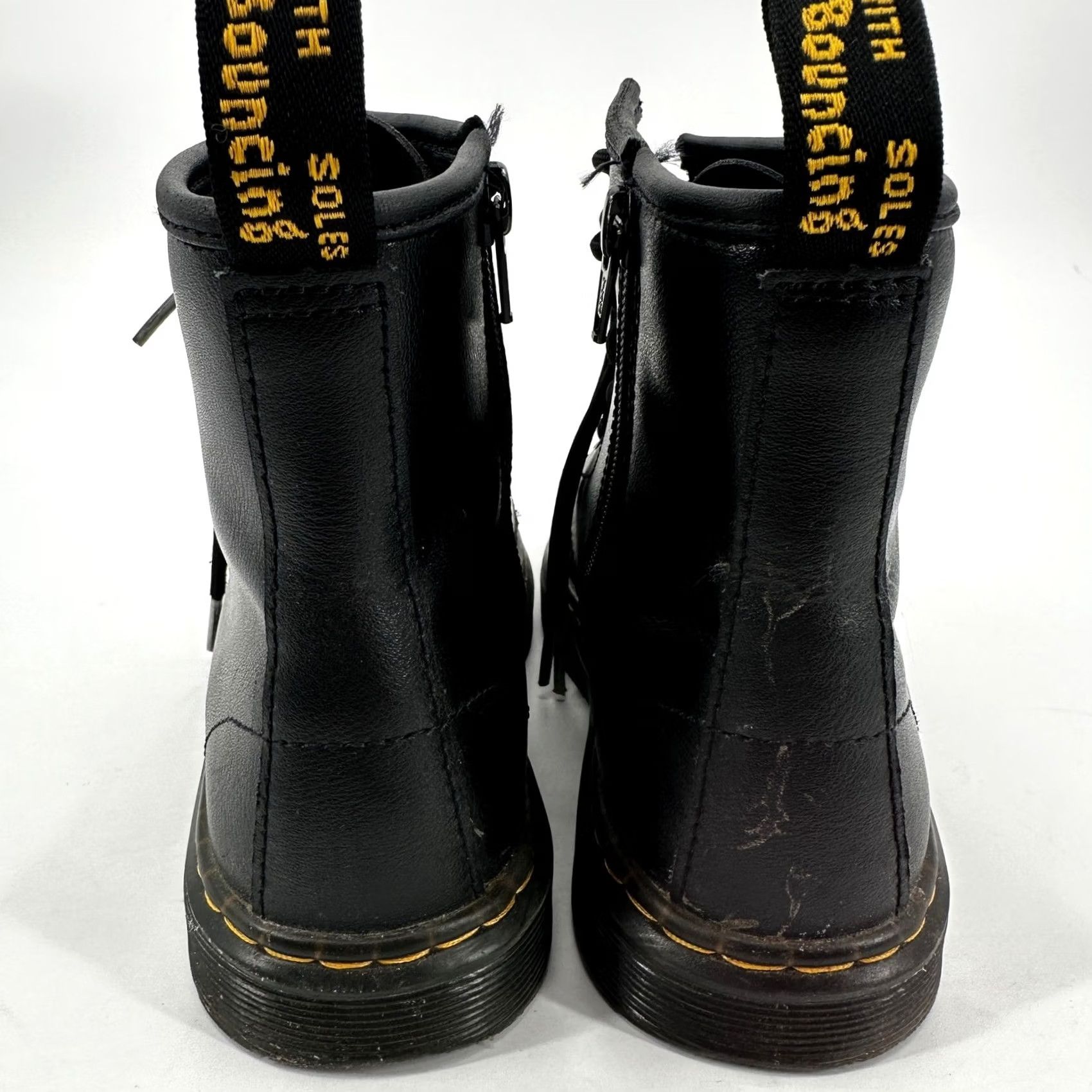 Dr. Martens VINTAGE Dr. Martens Newton Black Leather Side Zip Combat Boots Men 4 Women 5 Moto Grunge Size US 5 / IT 35 - 4 Thumbnail