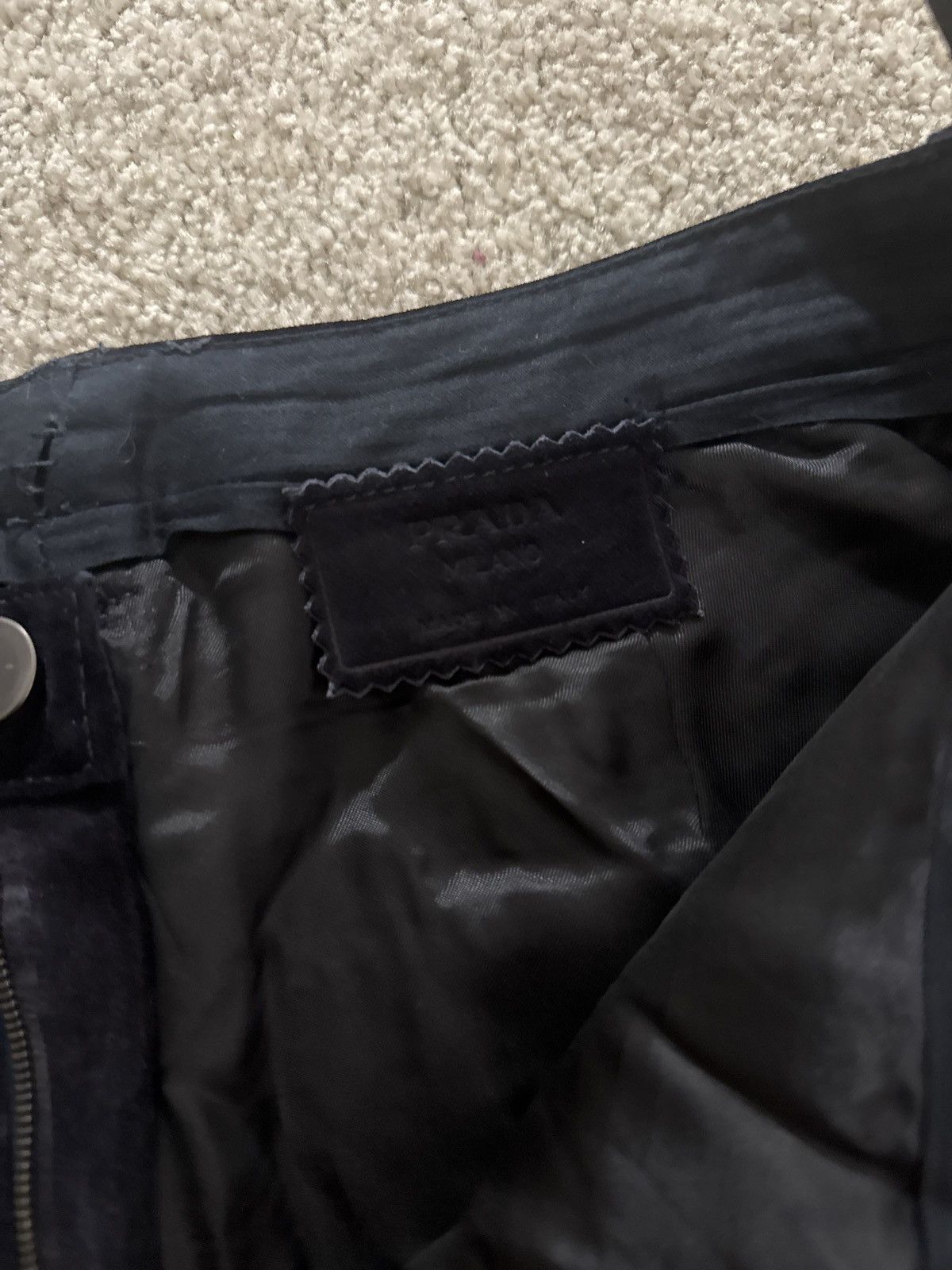 Prada Vintage prada leather suede trousers Size US 32 / EU 48 - 5 Thumbnail