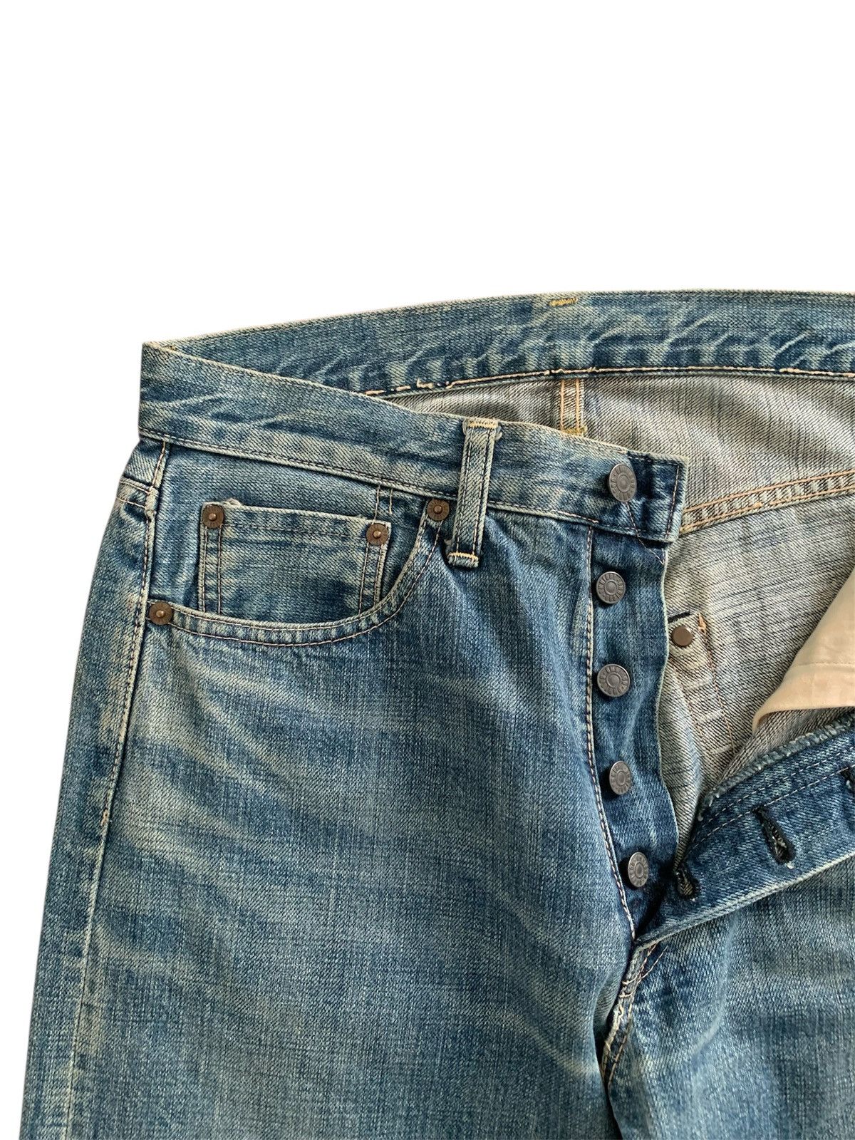 OMNIGOD Omnigod Orangeline Selvedge Faded Denim Size US 30 / EU 46 - 5 Thumbnail