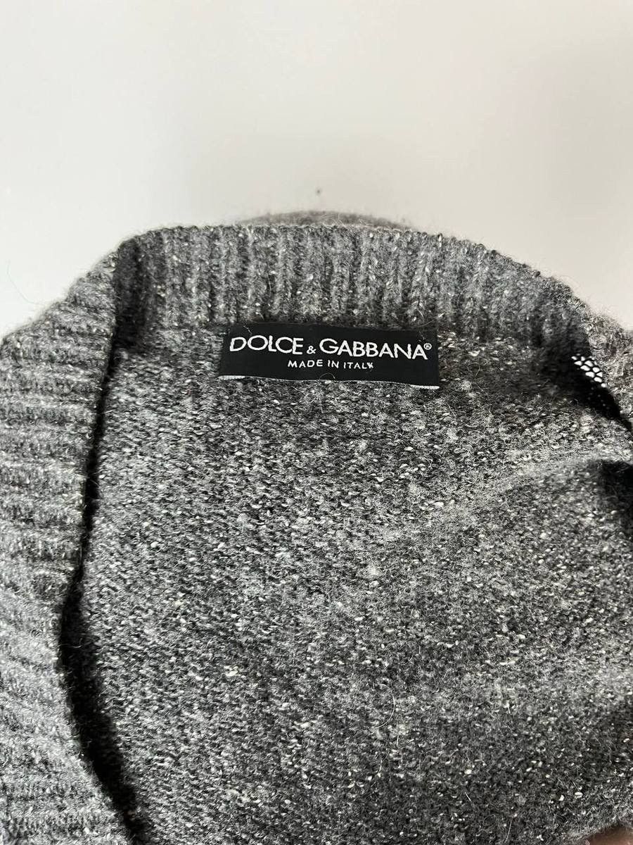 Dolce & Gabbana Dolce & Gabbana Wool Blend Grey Cardigan Gold Button Size 38 Size XS / US 0-2 / IT 36-38 - 6 Thumbnail