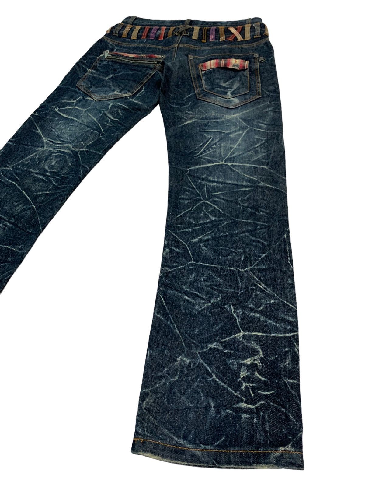 Japanese Brand 🔥Rare Double Waist Japanese Brand Nylaus Jeans Asid Wash Size US 30 / EU 46 - 4 Thumbnail