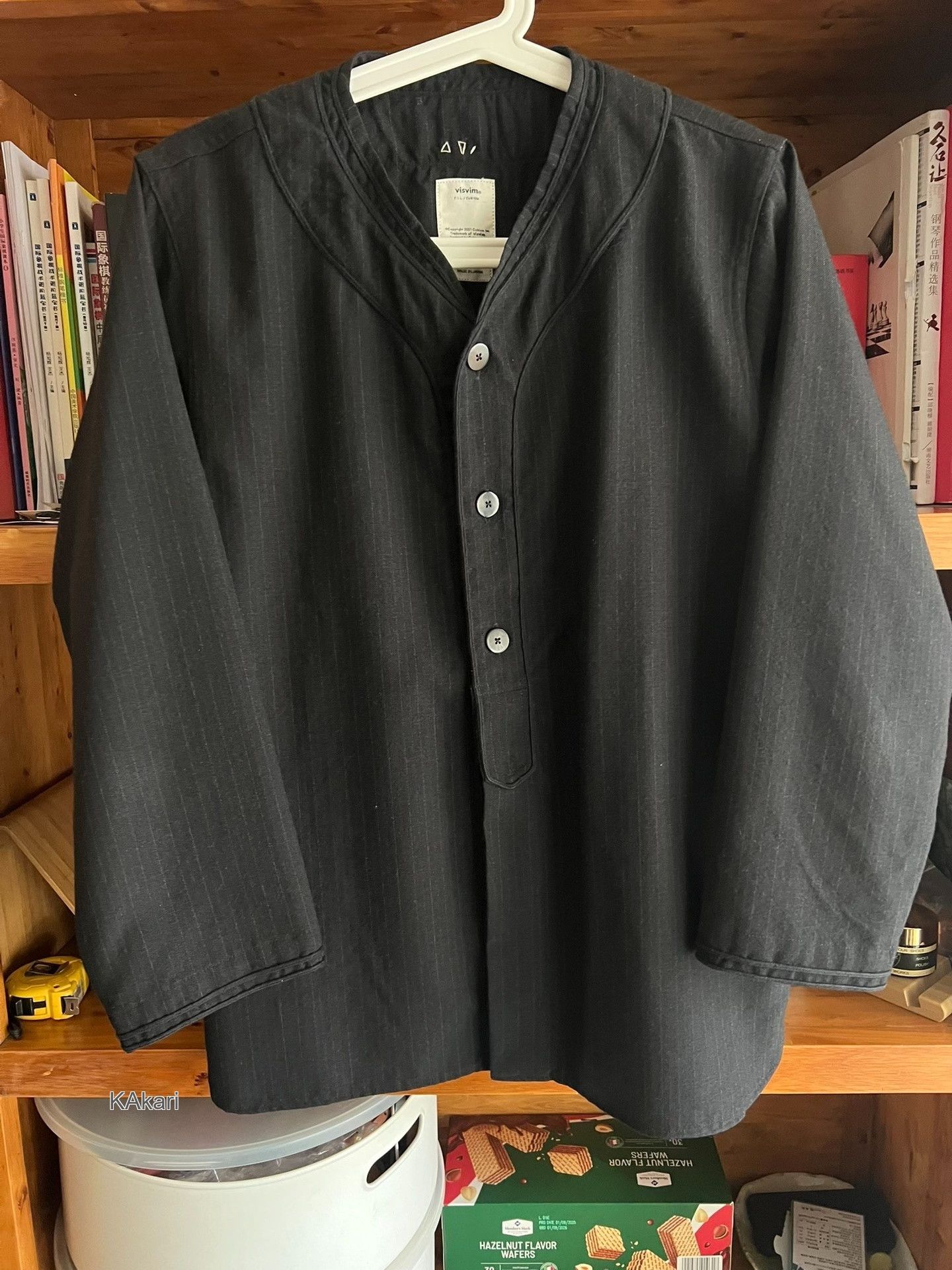 Visvim Visvim 18AW Dugout Striped Wool Shirt Size US L / EU 52-54 / 3 - 2 Thumbnail