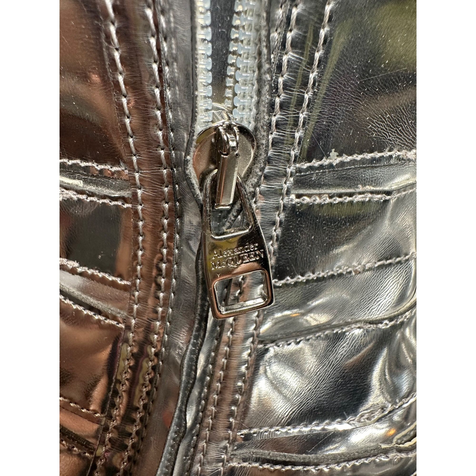Alexander McQueen Alexander McQueen Metallic Punk Buckle Bootie Size US 6 / IT 36 - 9 Thumbnail