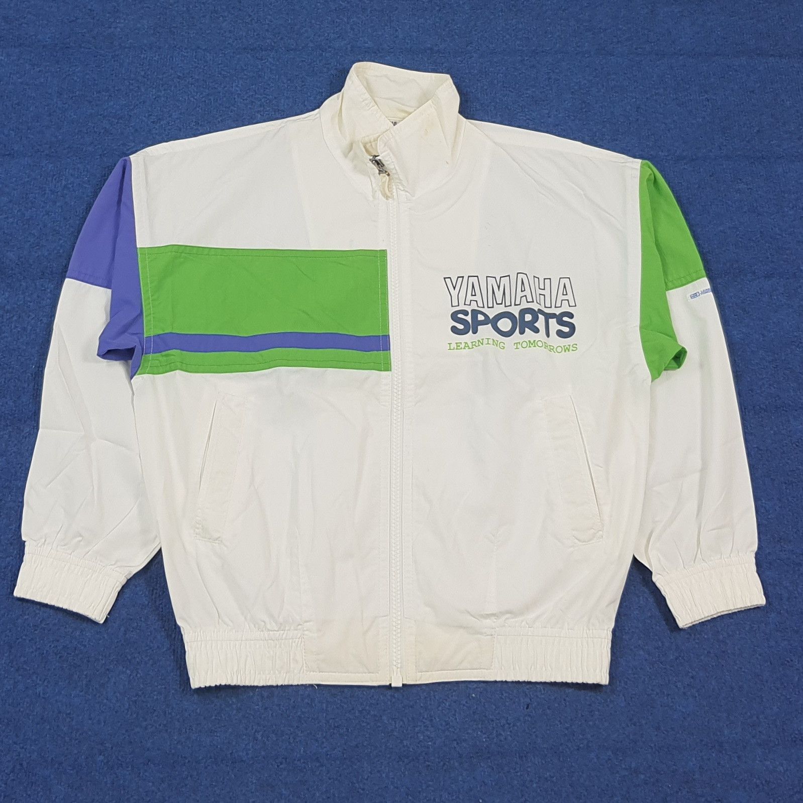 Yamaha Vtg Retro Yamaha Sports Jacket Colorblock Windbreaker C291N8 Size US M / EU 48-50 / 2 - 1 Thumbnail