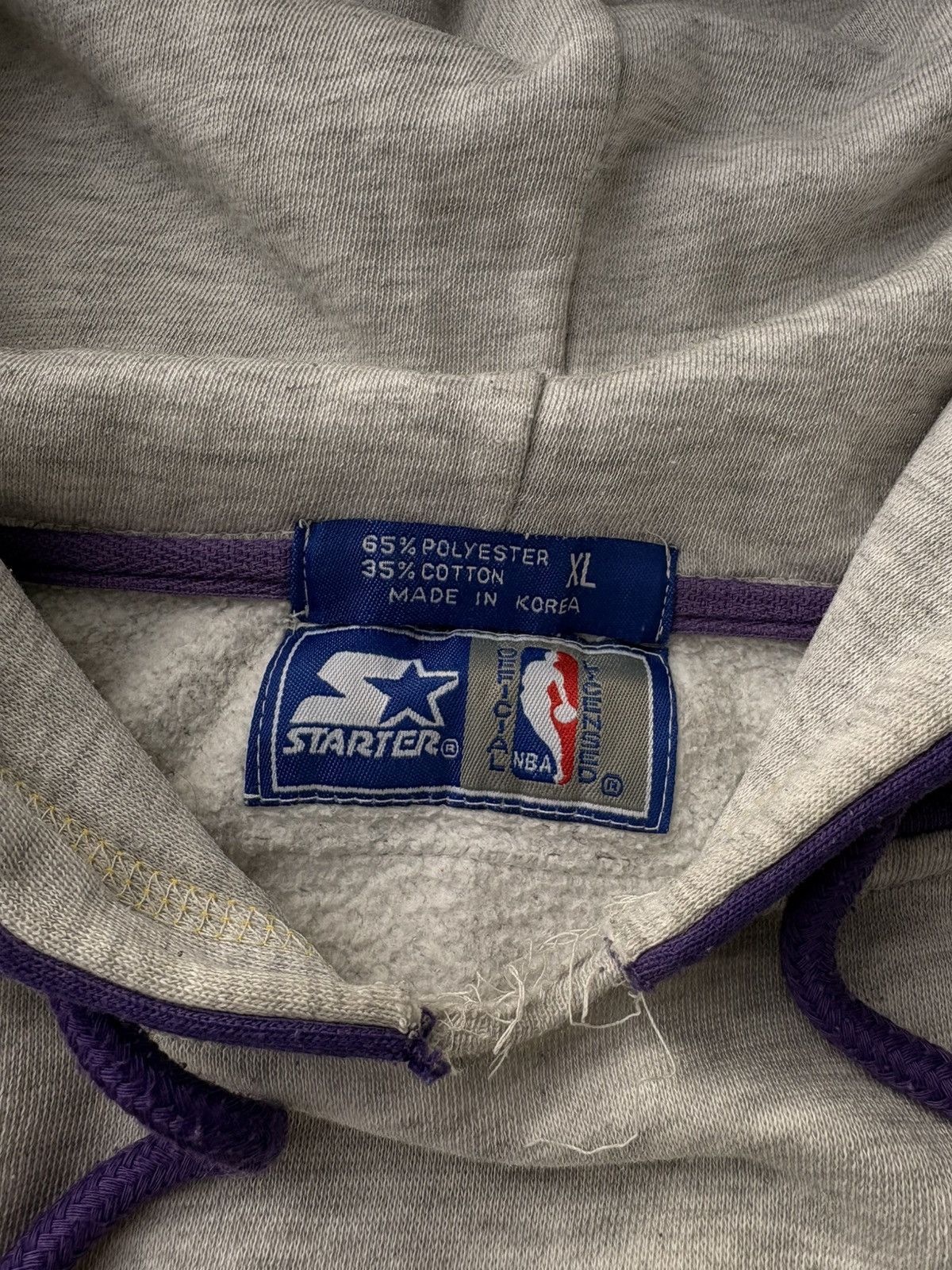 NBA Vintage hoodie LA Lakers Starter 90’s Made in Korea Size US XL / EU 56 / 4 - 4 Thumbnail