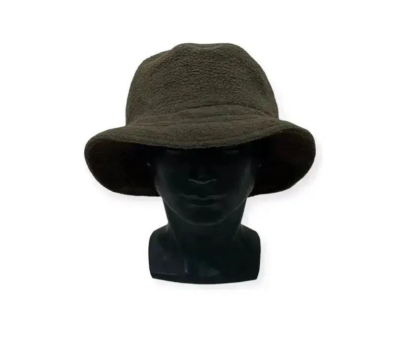 Japanese Brand Japanese Brand Plain Fleece Bucket Hat Size ONE SIZE - 1 Thumbnail