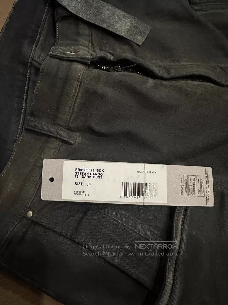 Rick Owens RICK OWENS Waxed and faded cargo work pants i Size US 34 / EU 50 - 2 Thumbnail