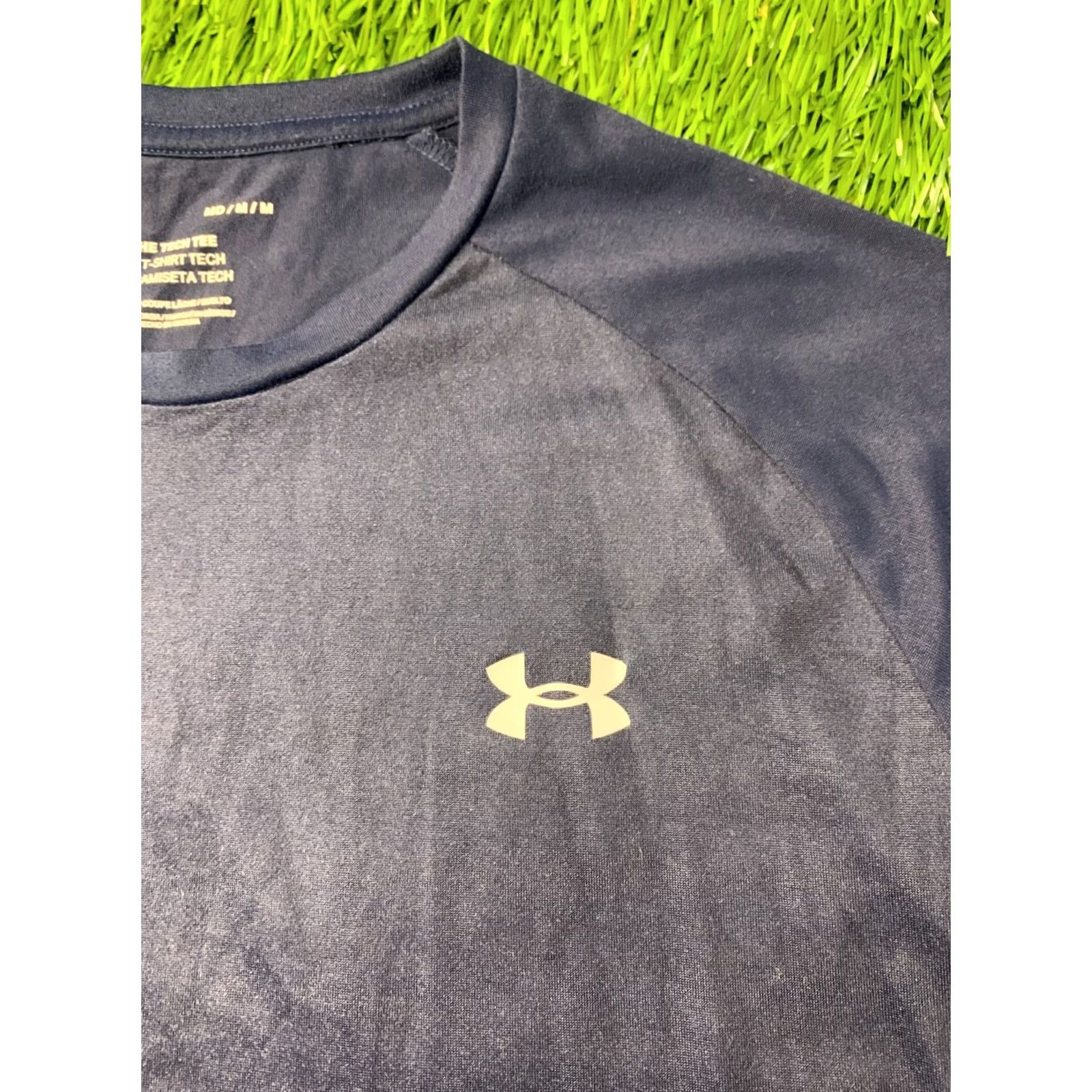 Under Armour Nike Under Armour Tech Tee Shirt Mens M Blue 2021 Jersey Short Sleeve Crew Neck Training Compression Tee 100% Polyester Size US M / EU 48-50 / 2 - 3 Thumbnail